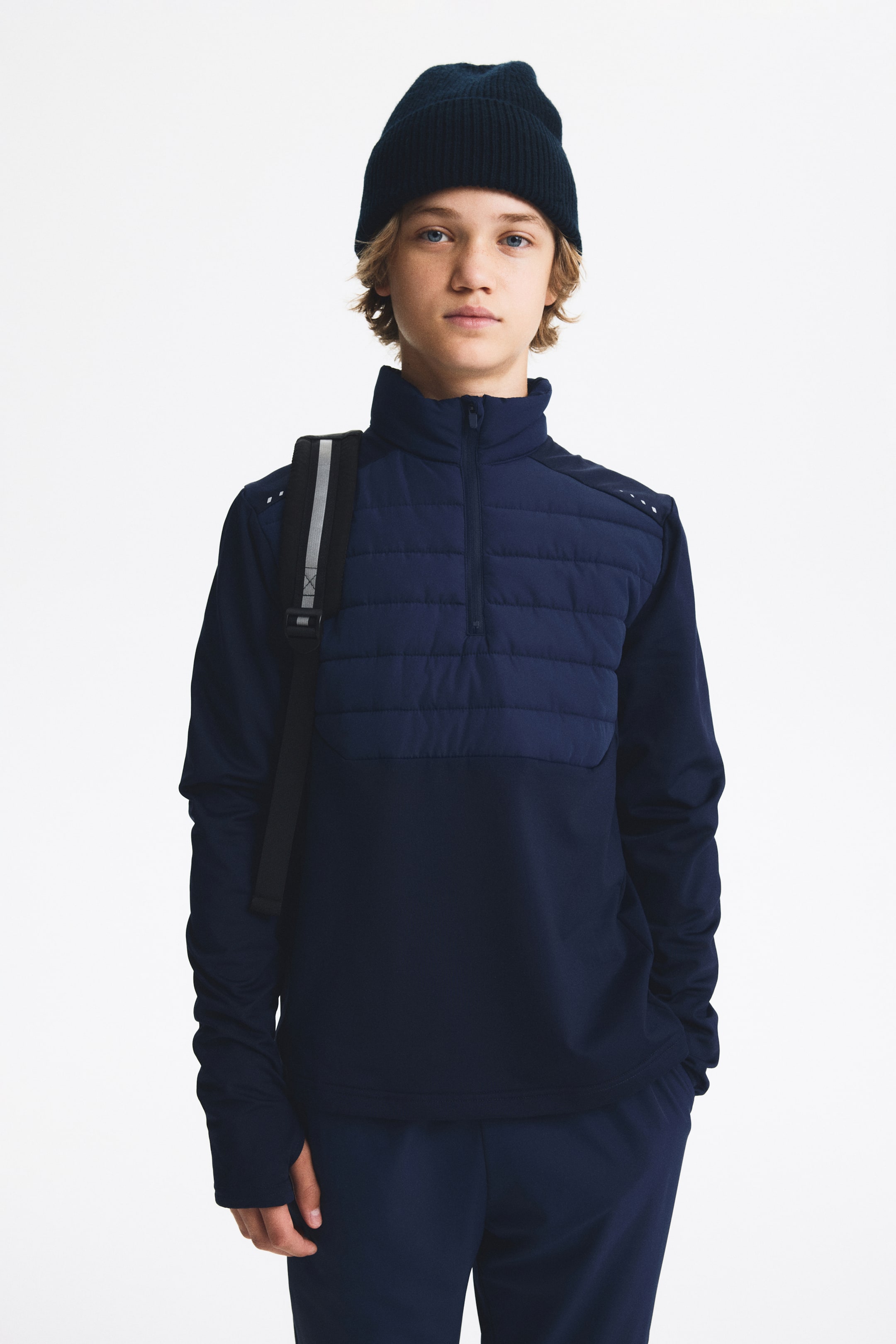 Zobacz większy obraz: Ocieplana bluza piłkarska ThermoMove™ - Ciemnoniebieski - Dziecko | H&M PL 1