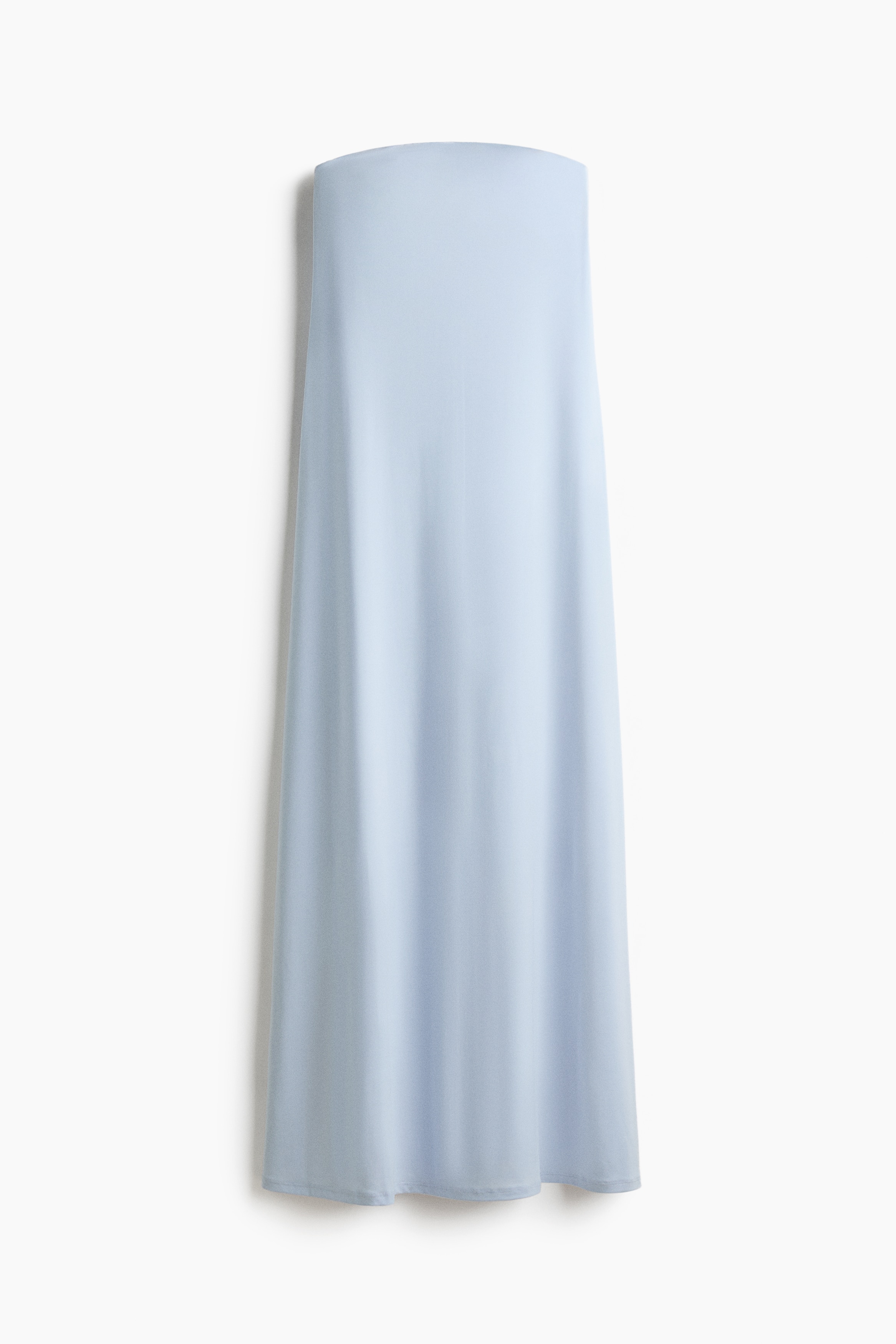 Bandeau Maxi Dress - Light blue/Black/Dark brown