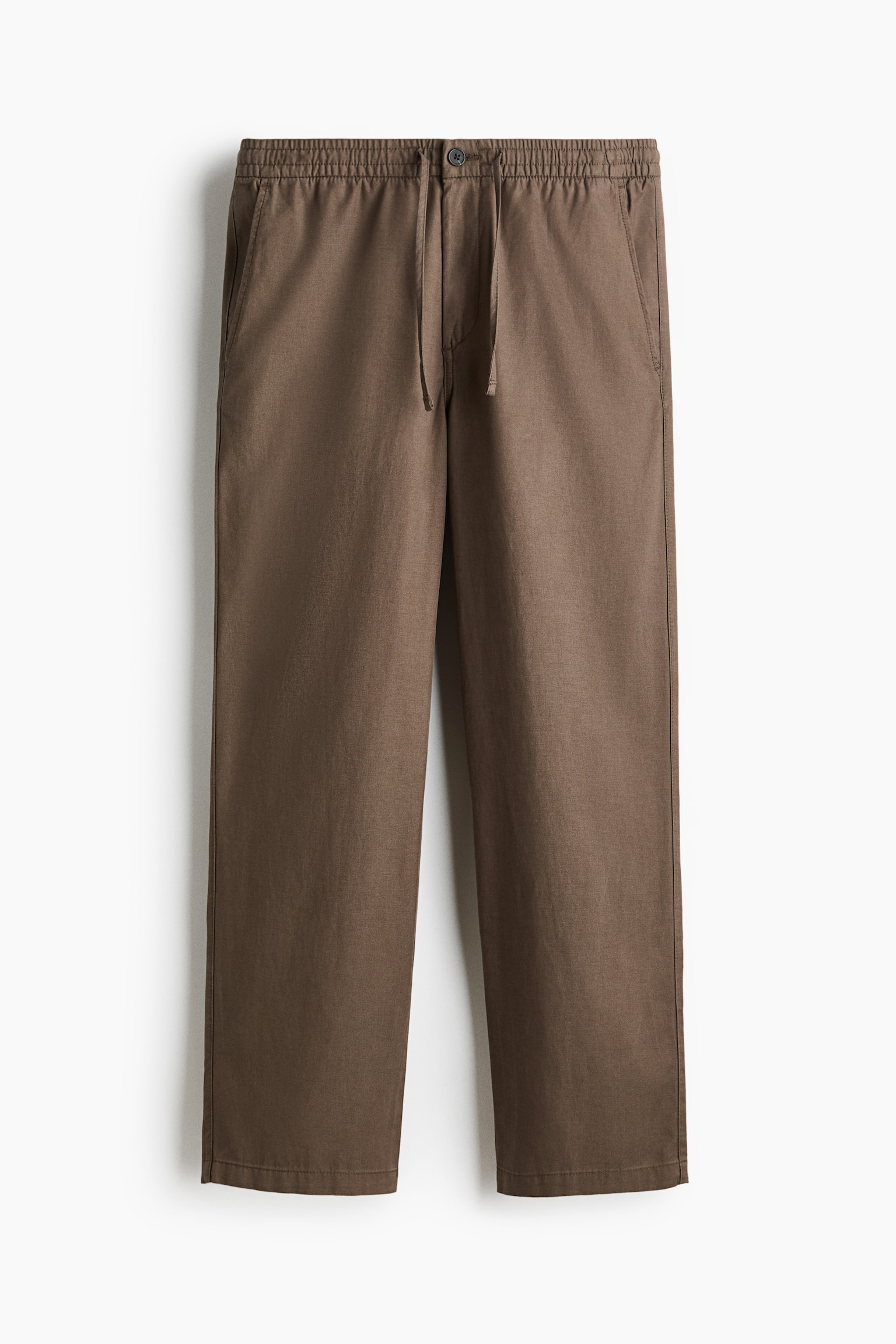 Relaxed Fit Trousers - אפור-חום/שחור/בז' - 2