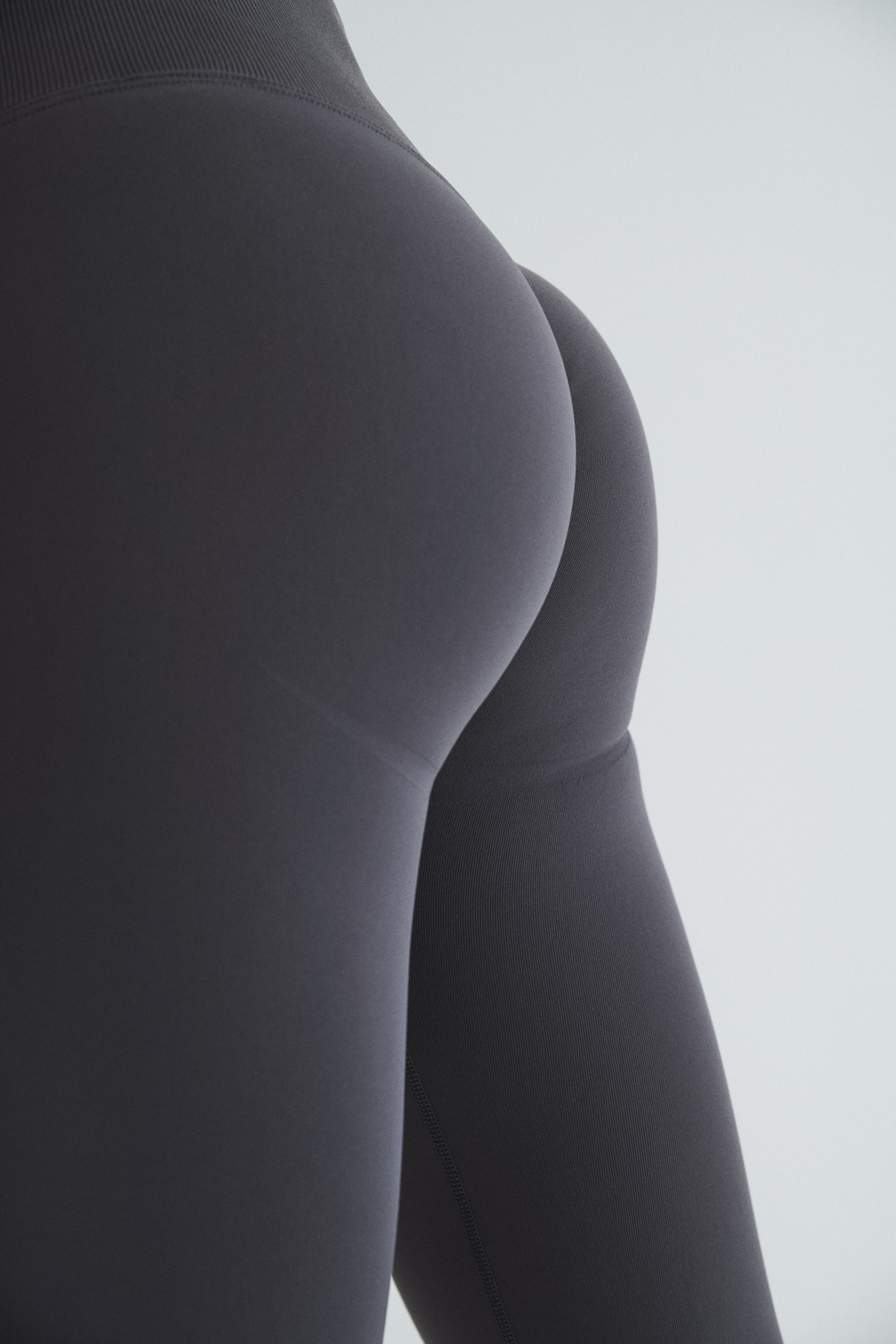 Seamless Sports leggings with DryMove™ - Dark grey/Black/Brown - 7
