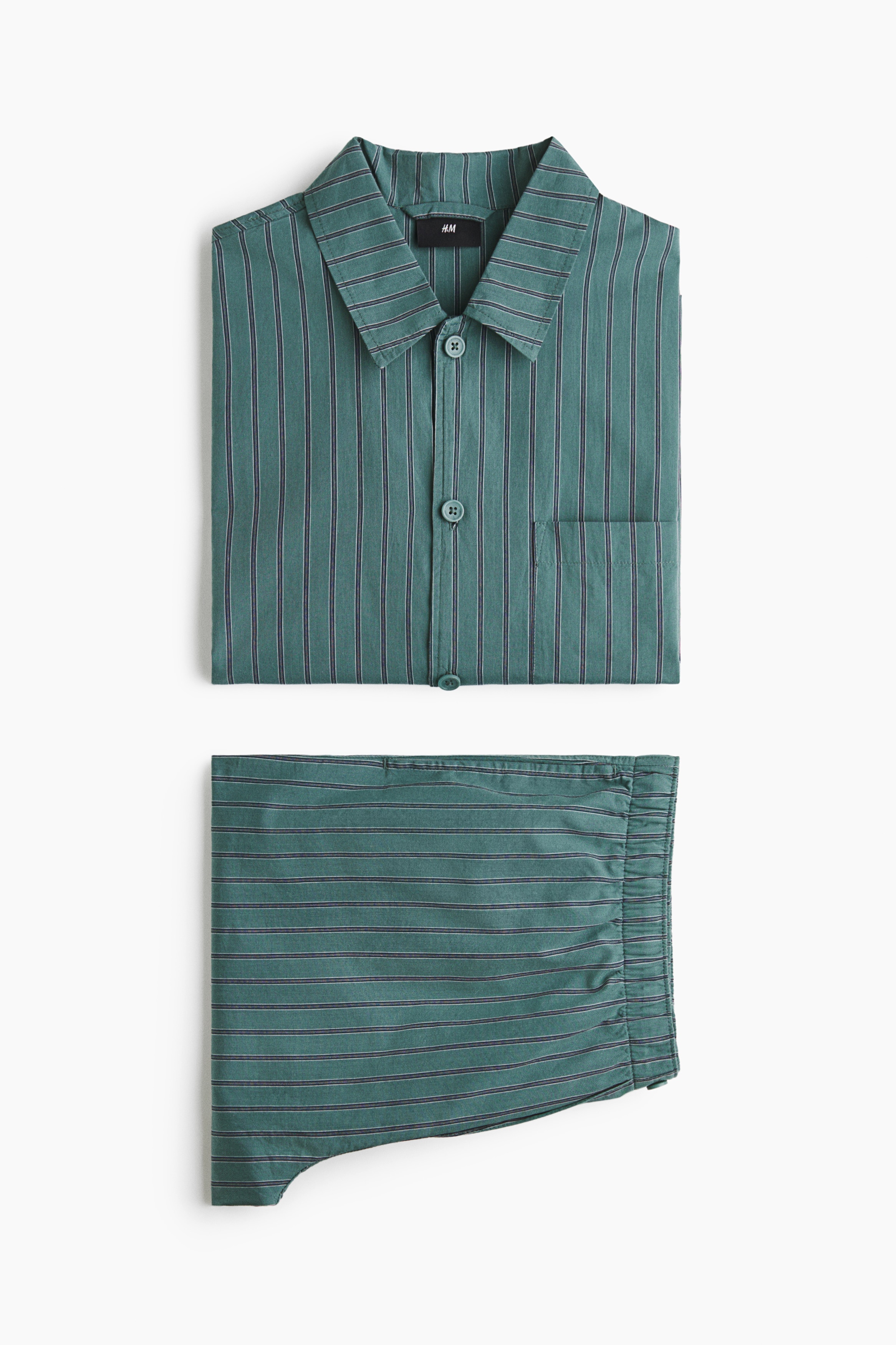 Camisa y pantalón de pijama en popelinaAuxiliar