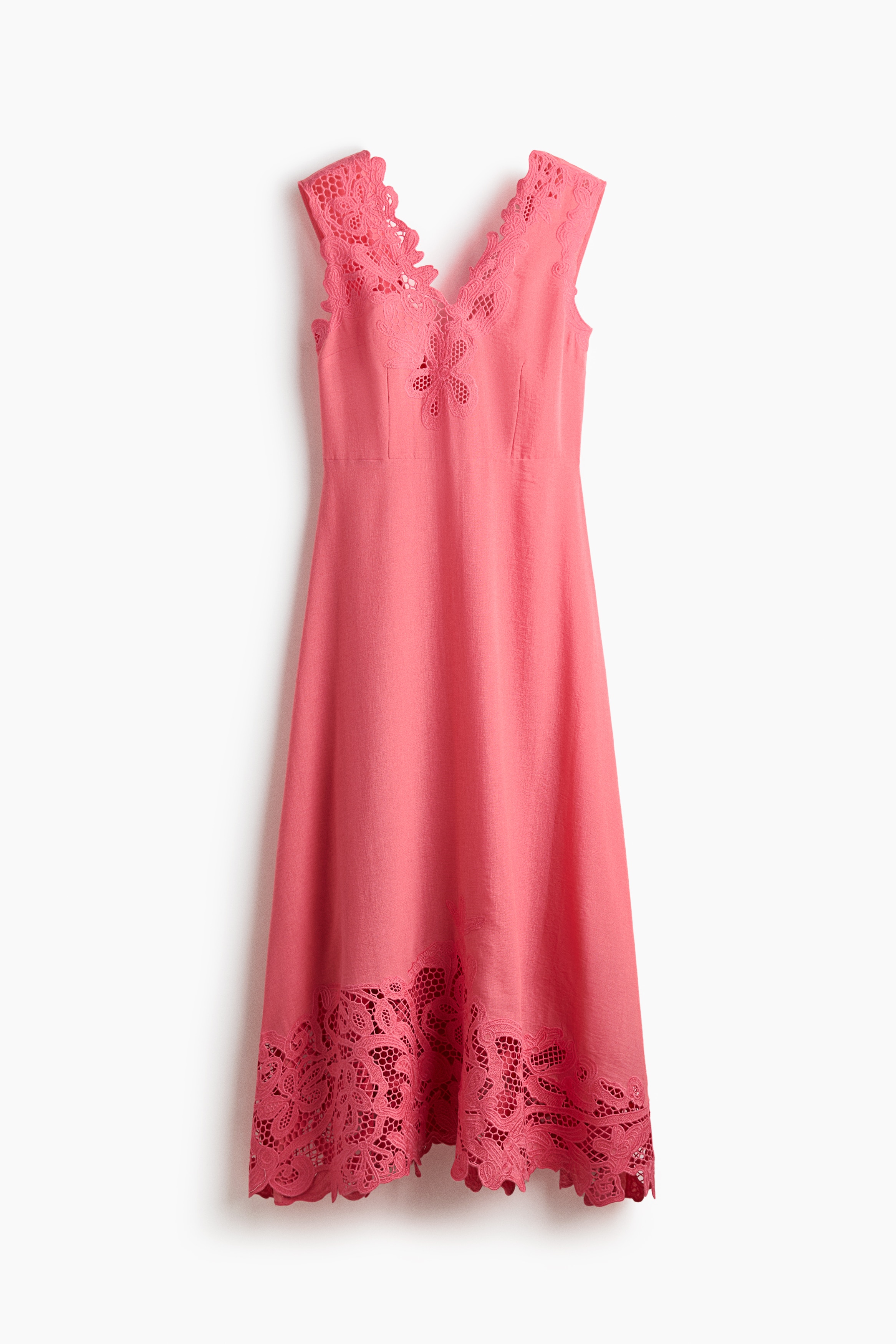 Broderie anglaise dress - Pink