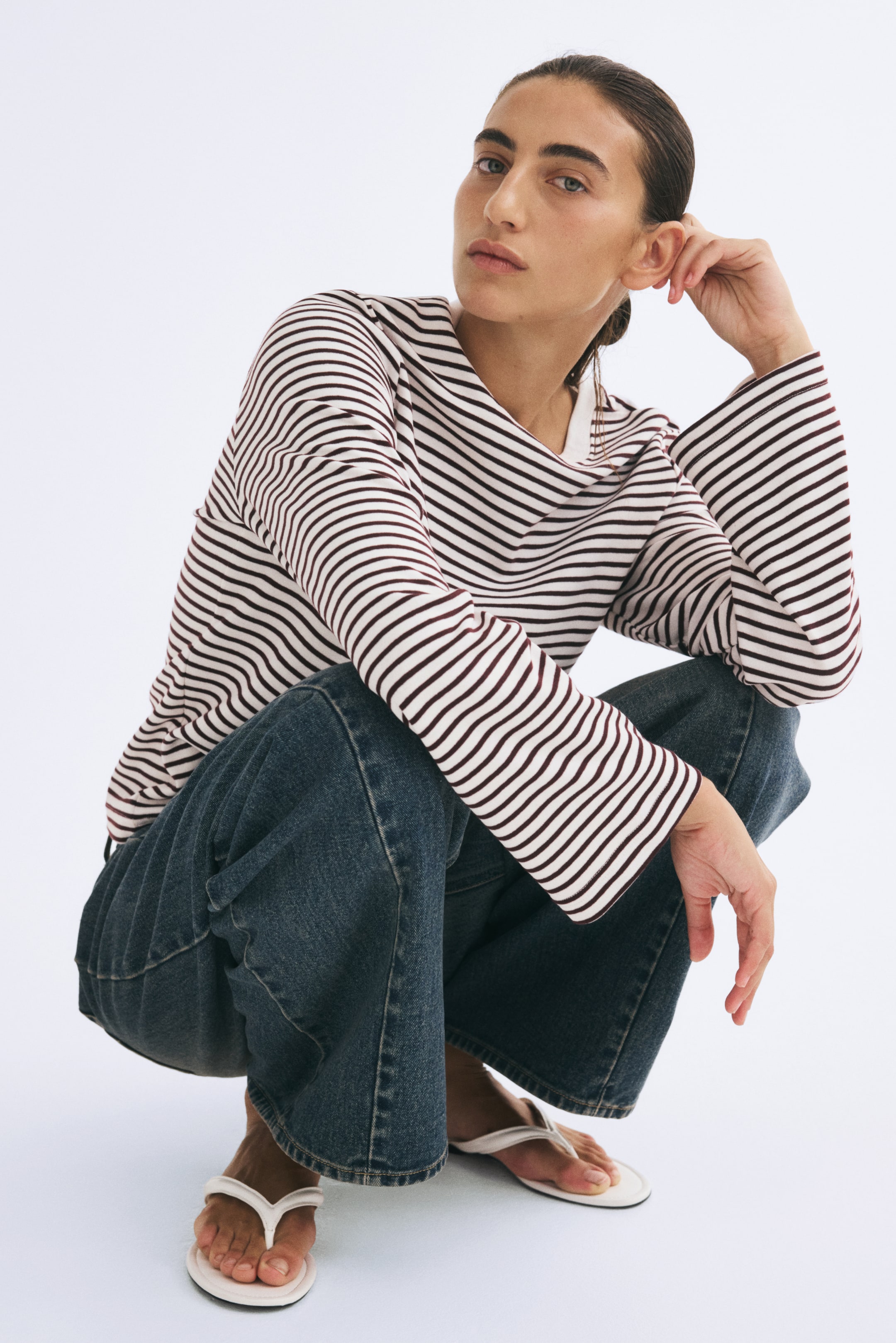 Long-Sleeved Jersey Top