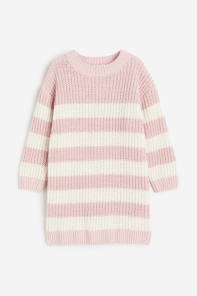 Knitted dress - Light pink/Striped/Pink/Striped/Black/Striped - 1
