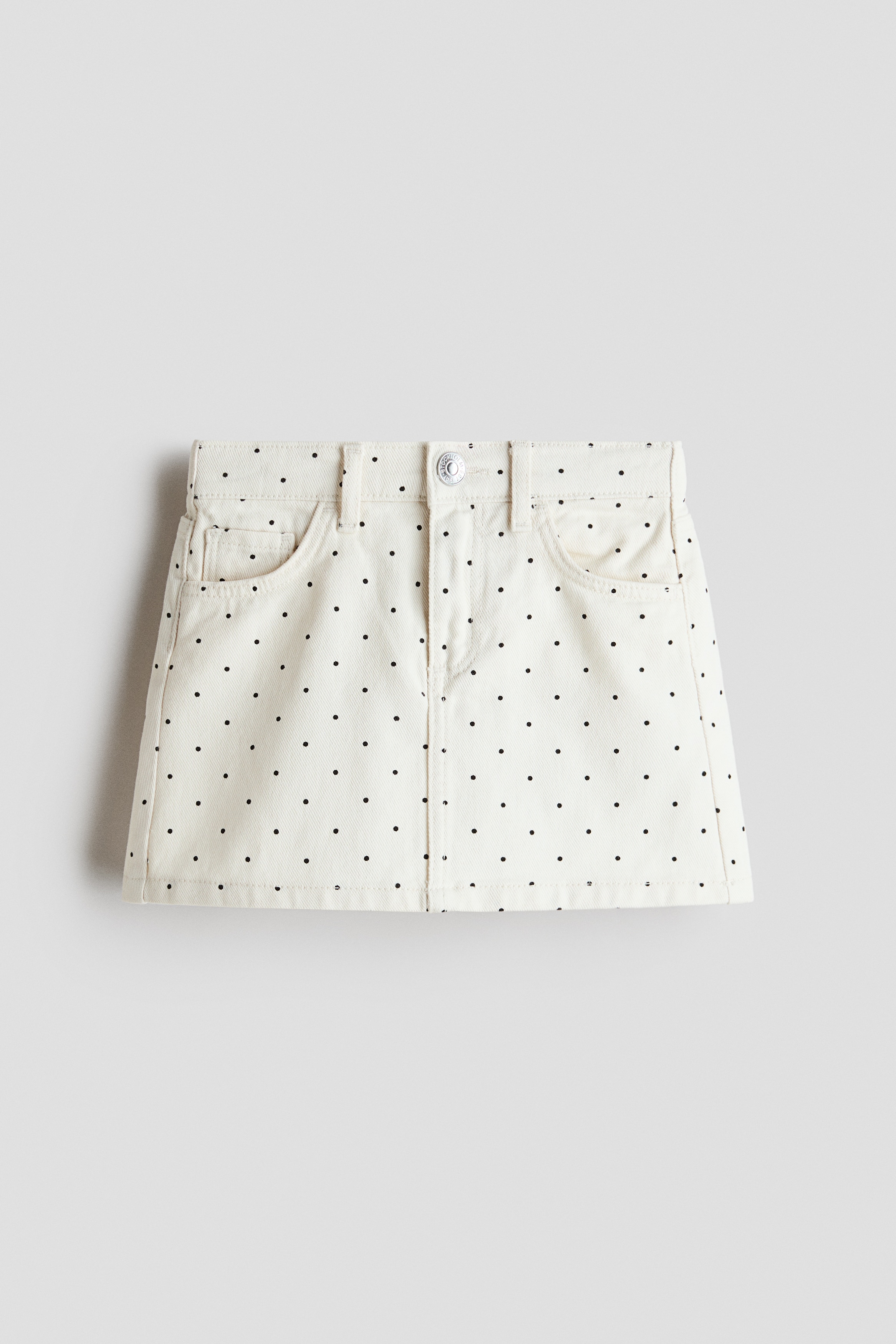 デニムスカート - クリーム／ポルカドット - Kids | H&M JP