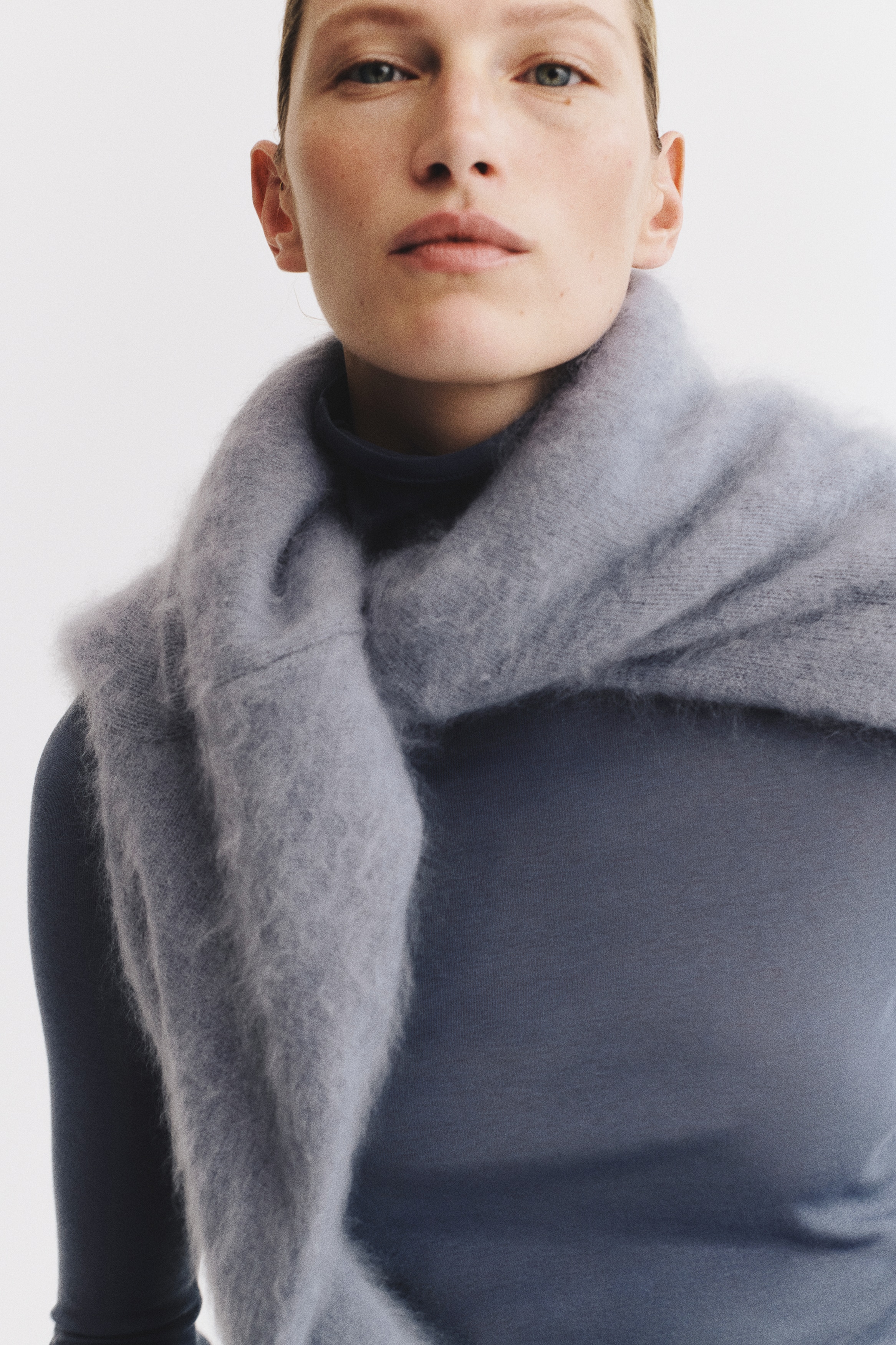 Pima Cotton Turtleneck Top thumbnail 2