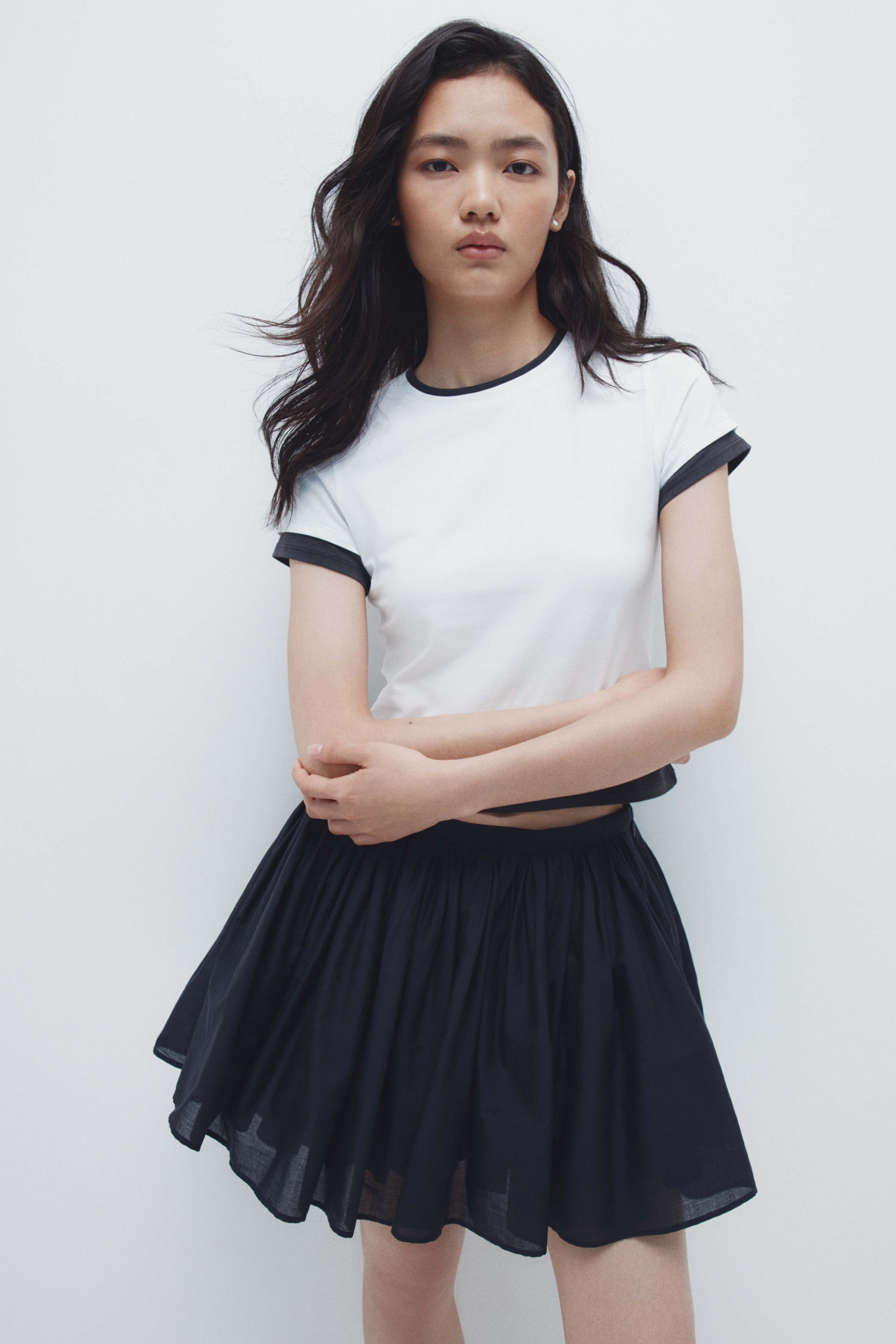 Layered-look T-shirt