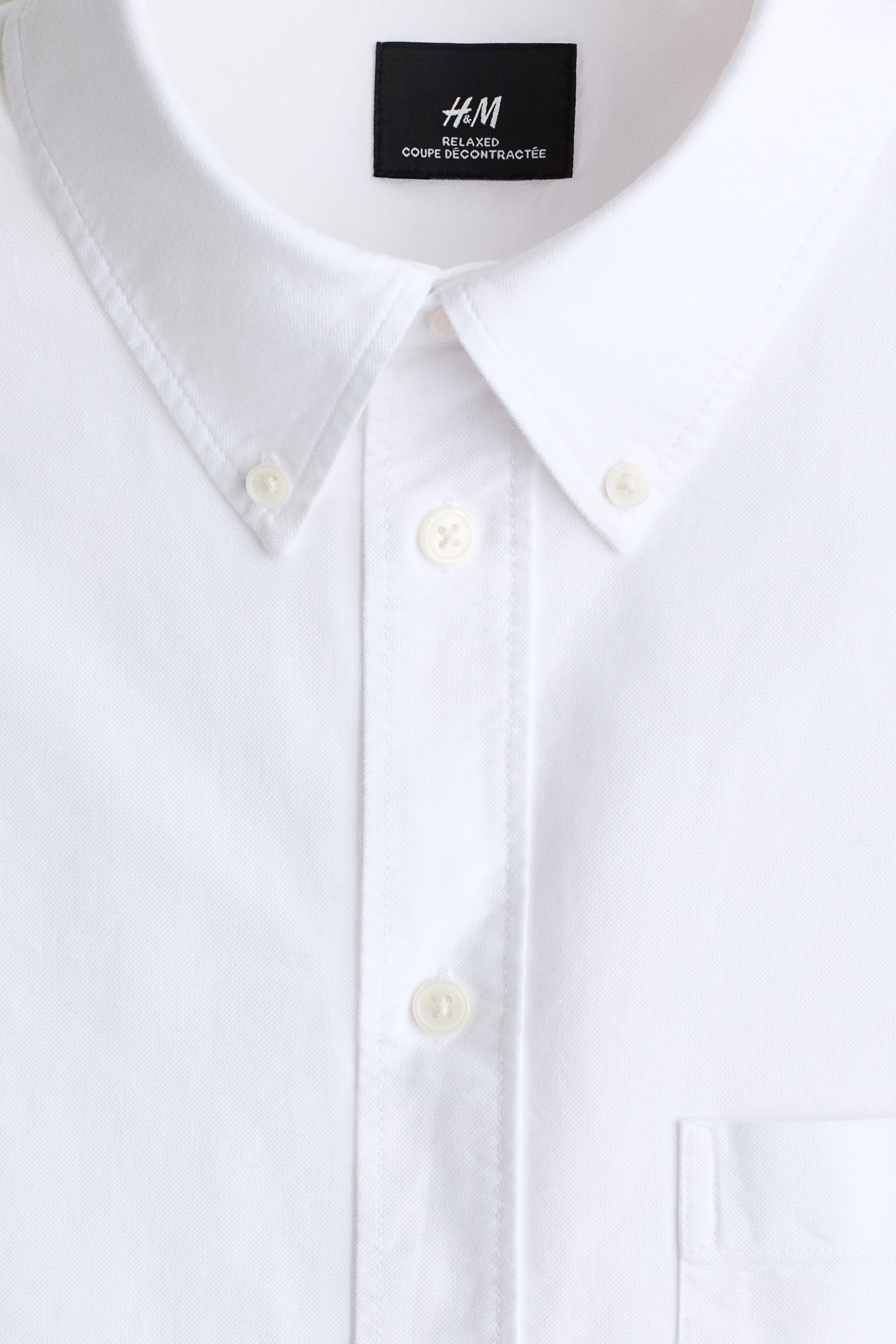 Chemise Oxford décontractée avec manches courtes