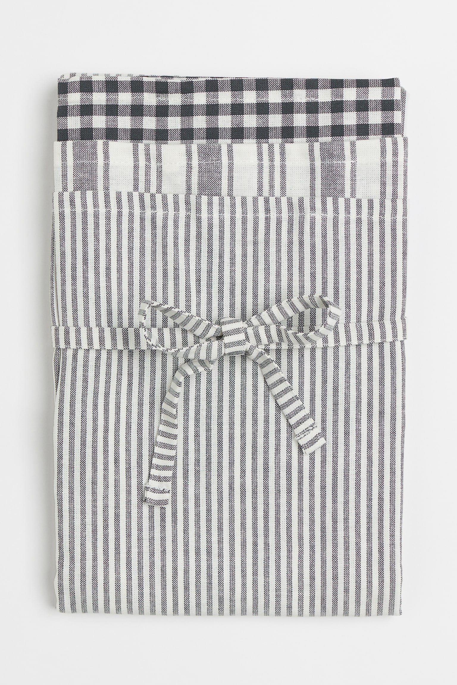 3-pack cotton tea towels - Dark grey/Light brown - 2