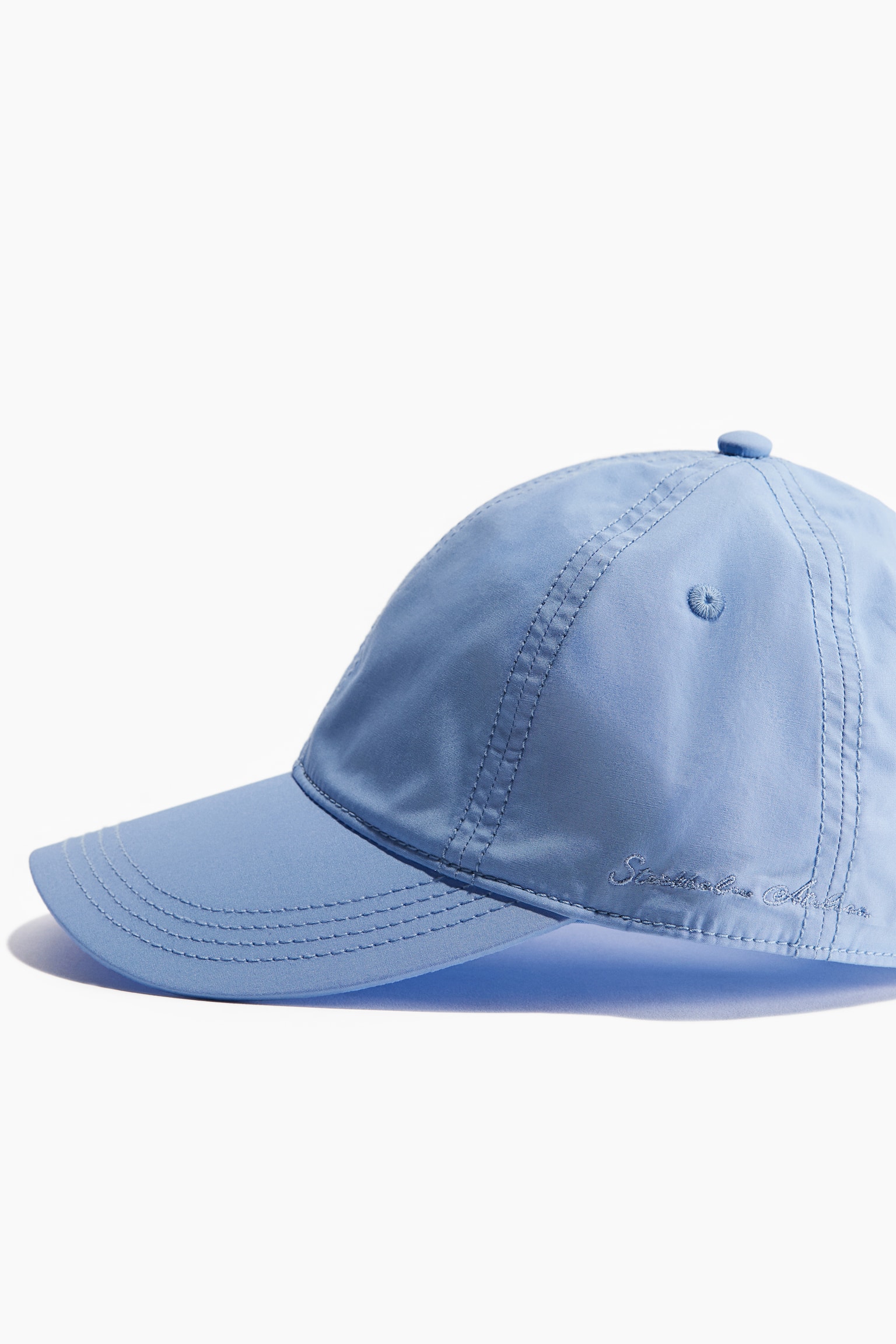 Poplin cap - Light blue/Peach pink - 2