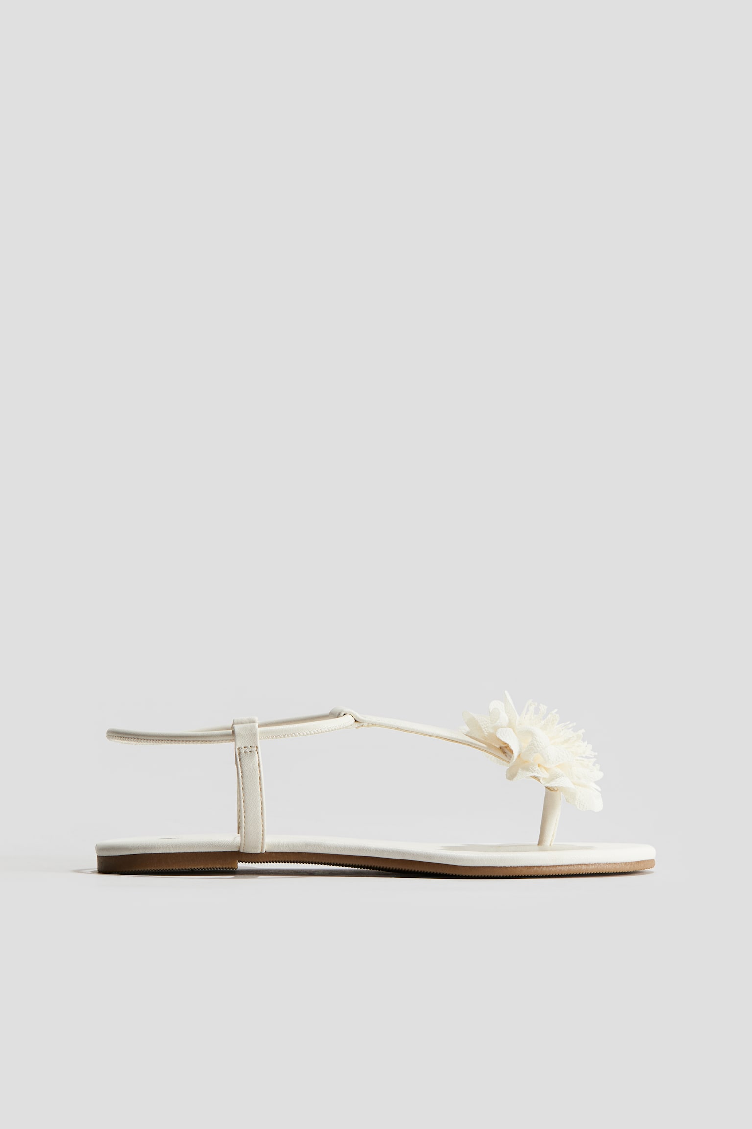 Appliqué Sandals - White - 2