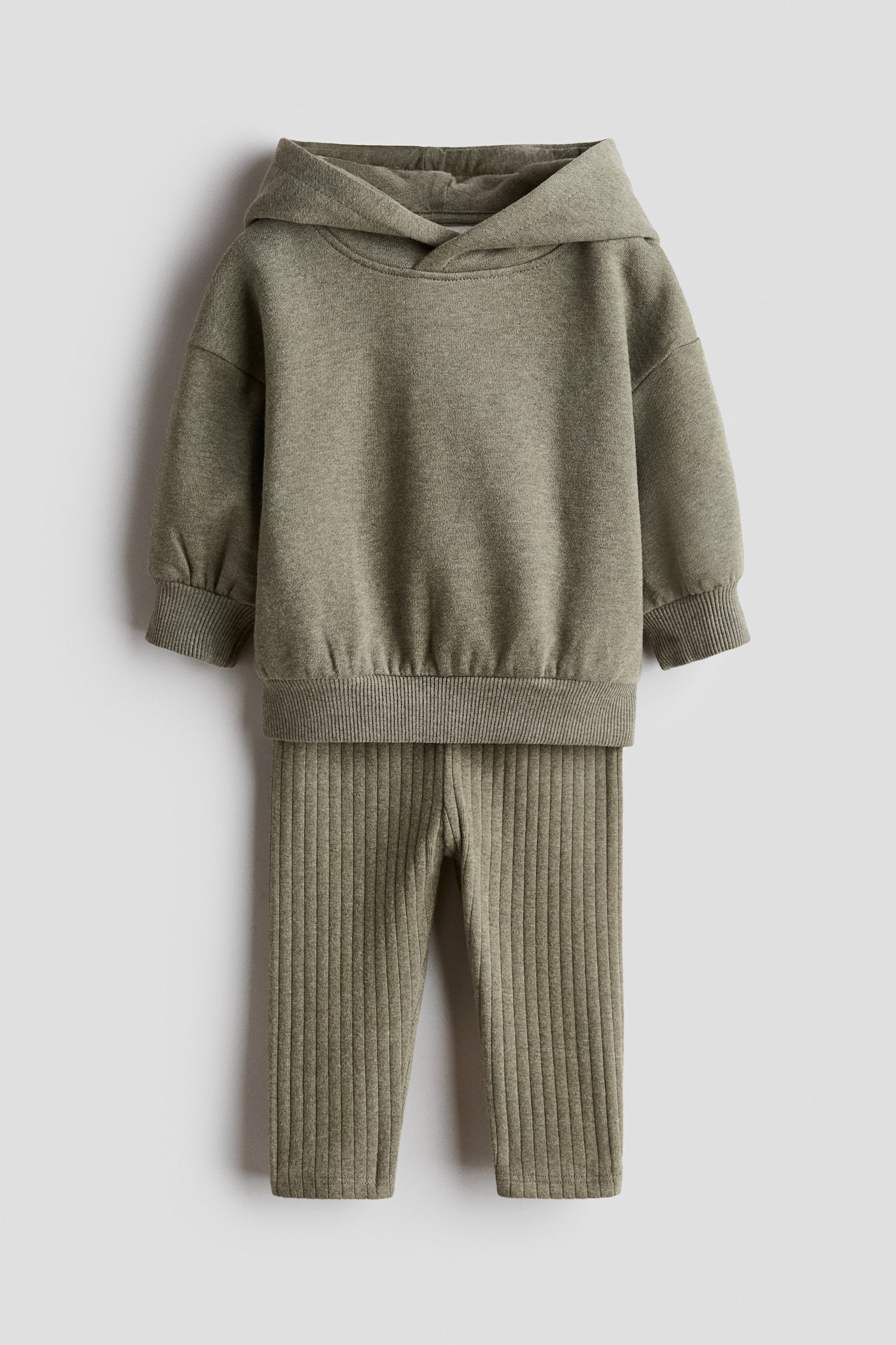 2-piece cotton set - Khaki green/Dark beige/Beige/Light turquoise/Khaki green/Light grey/Cream/Floral