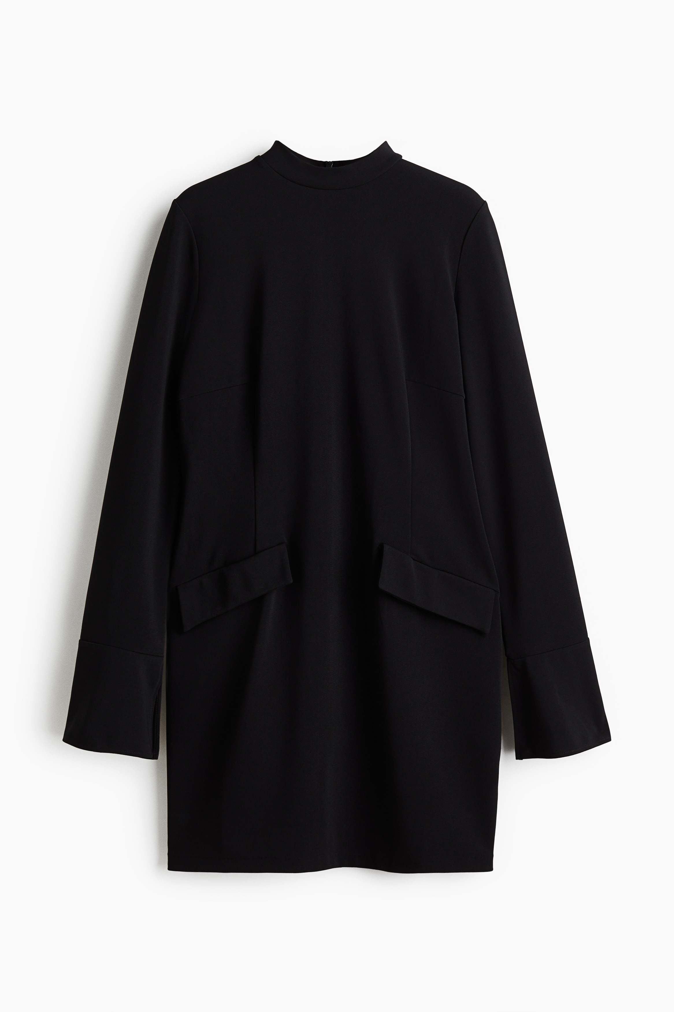 Abito in jersey interlock - Nero