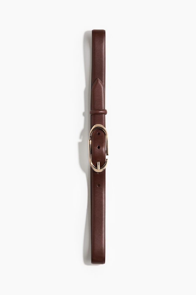 Leather Belt - Dark brown/Dark brown/Burgundy/Black - 1