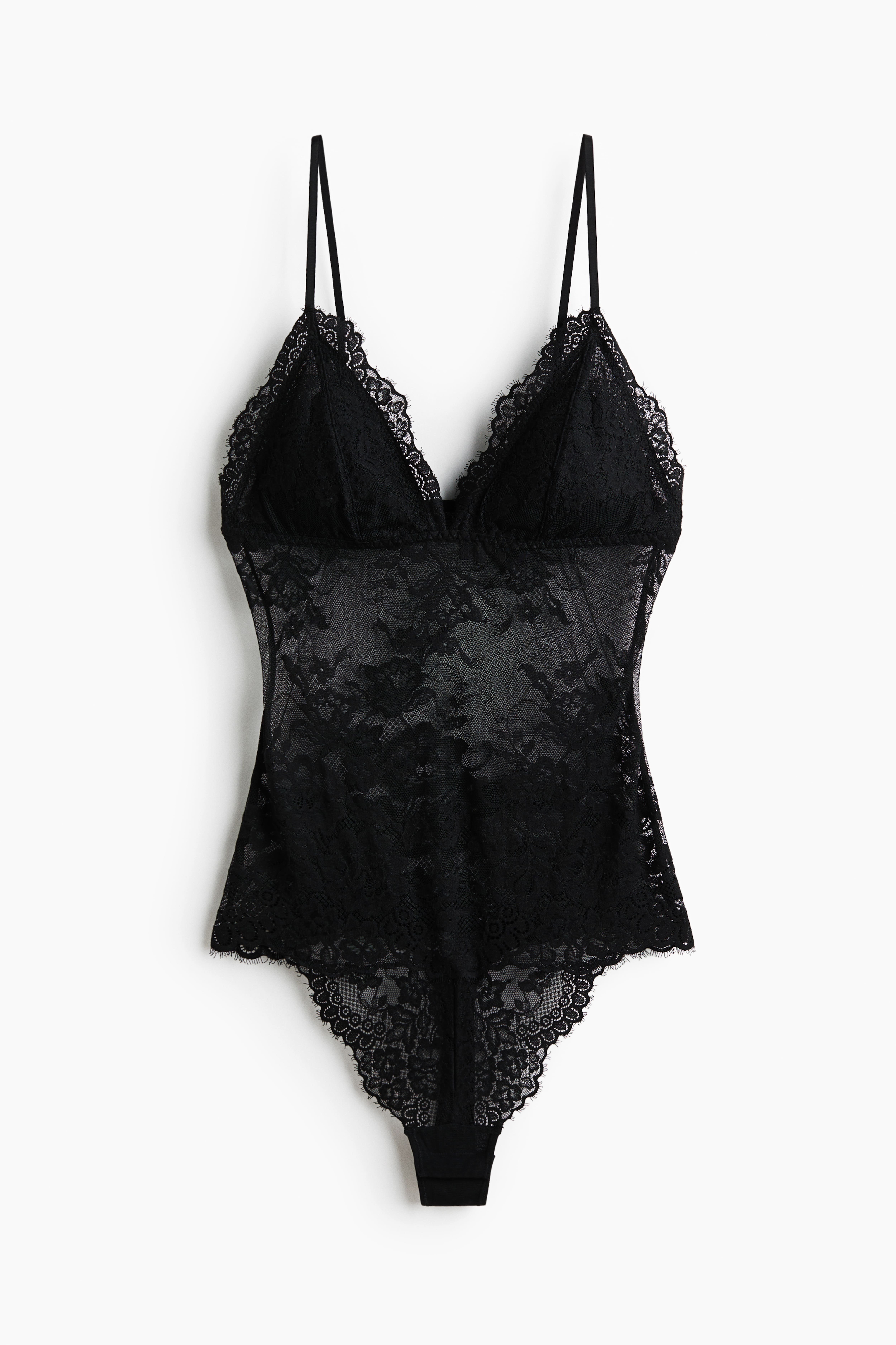 Maillot Tanga à bonnets coussinés en dentelle