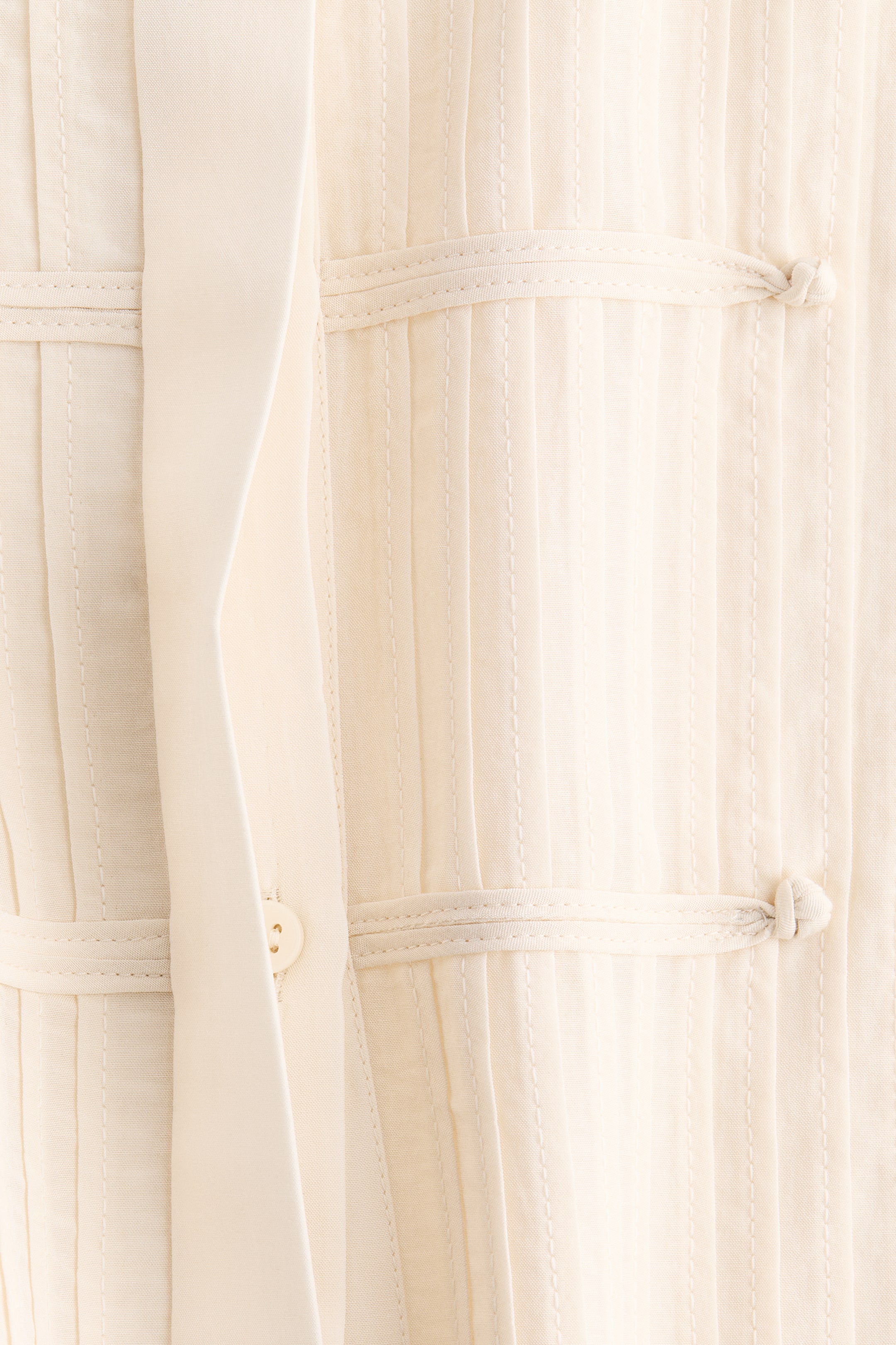 Button-Front Pintuck Blouse