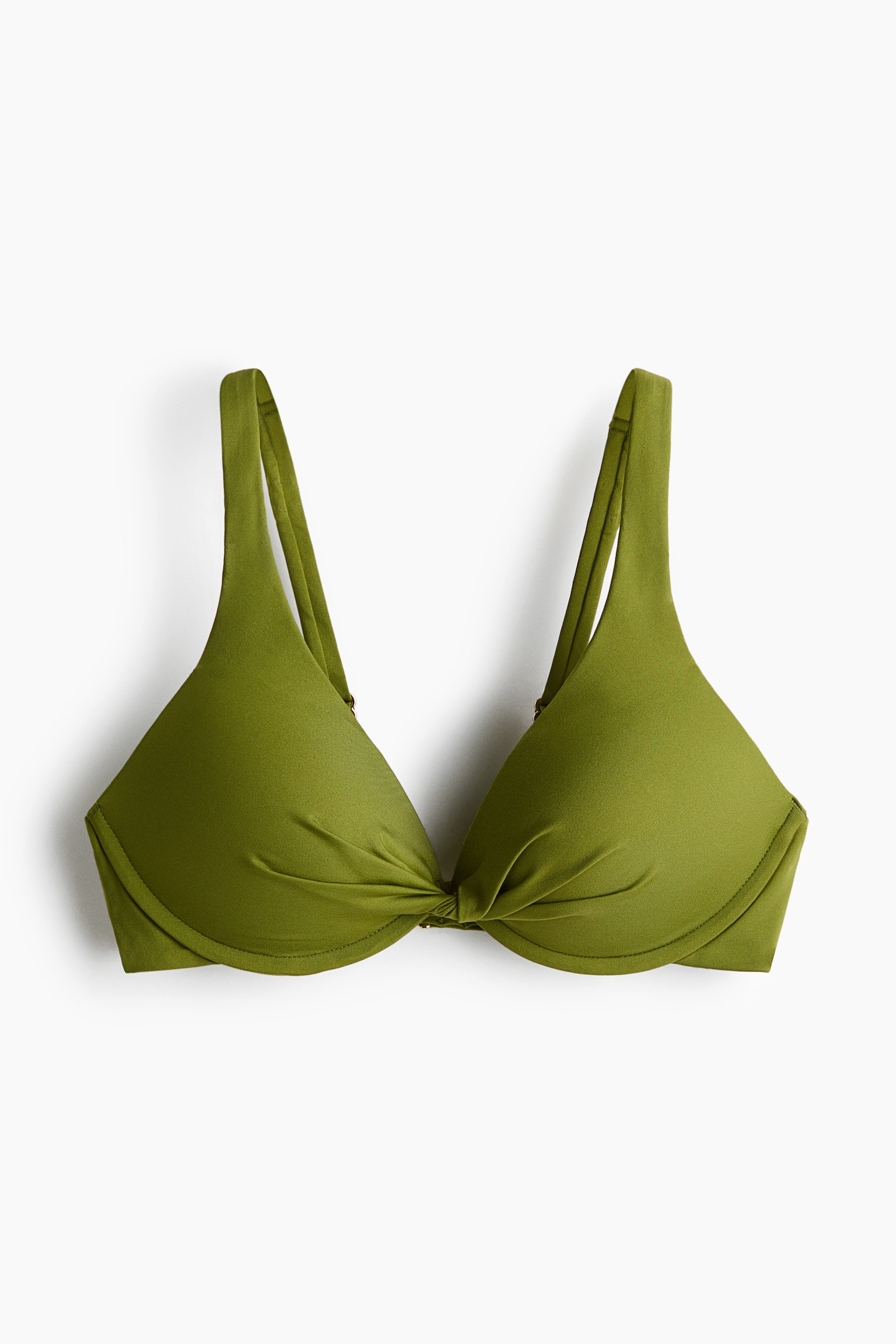 חזיית ביקיני Push-up - ירוק/חום כהה - 2