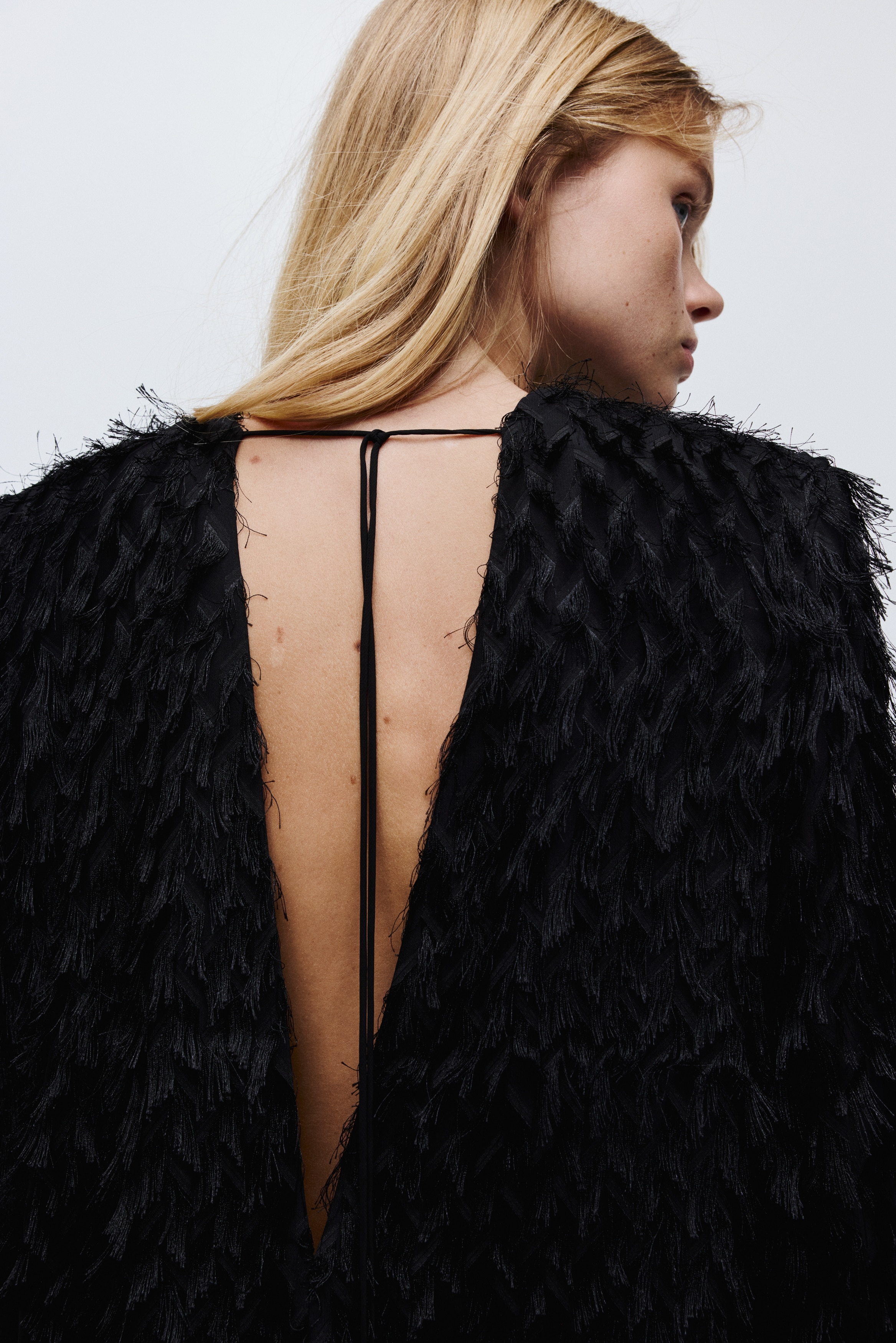 Fringed Dress - Black - Ladies | H&M US