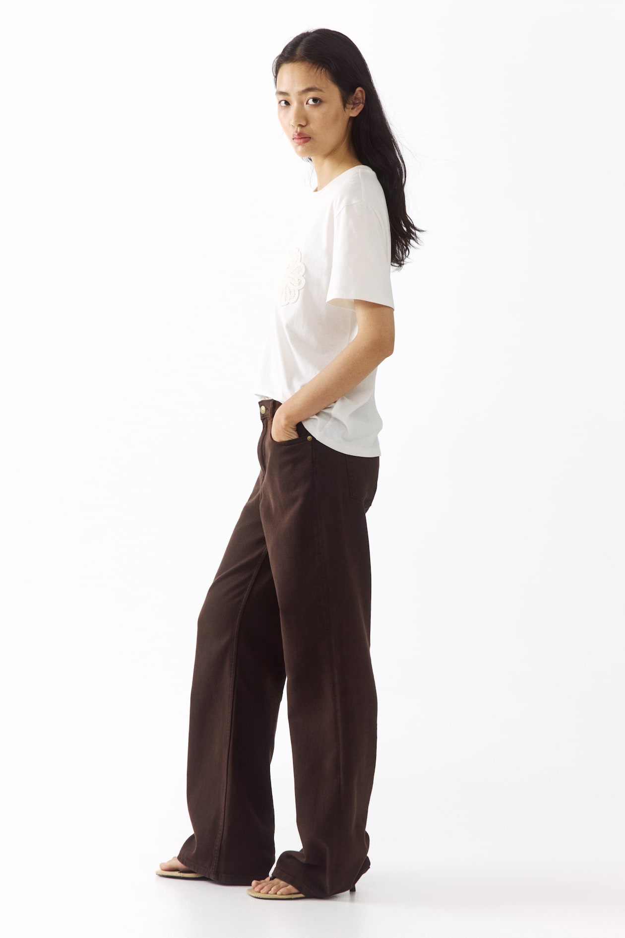 Straight-Leg Twill Pants - image 2