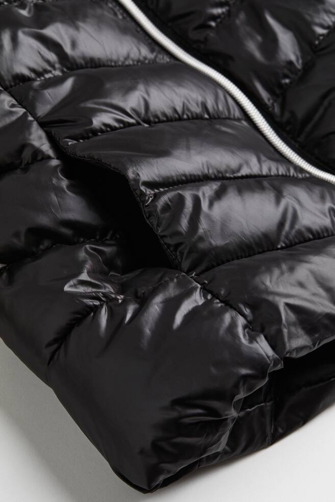 Lightweight puffer jacket - Black/Old rose - 3