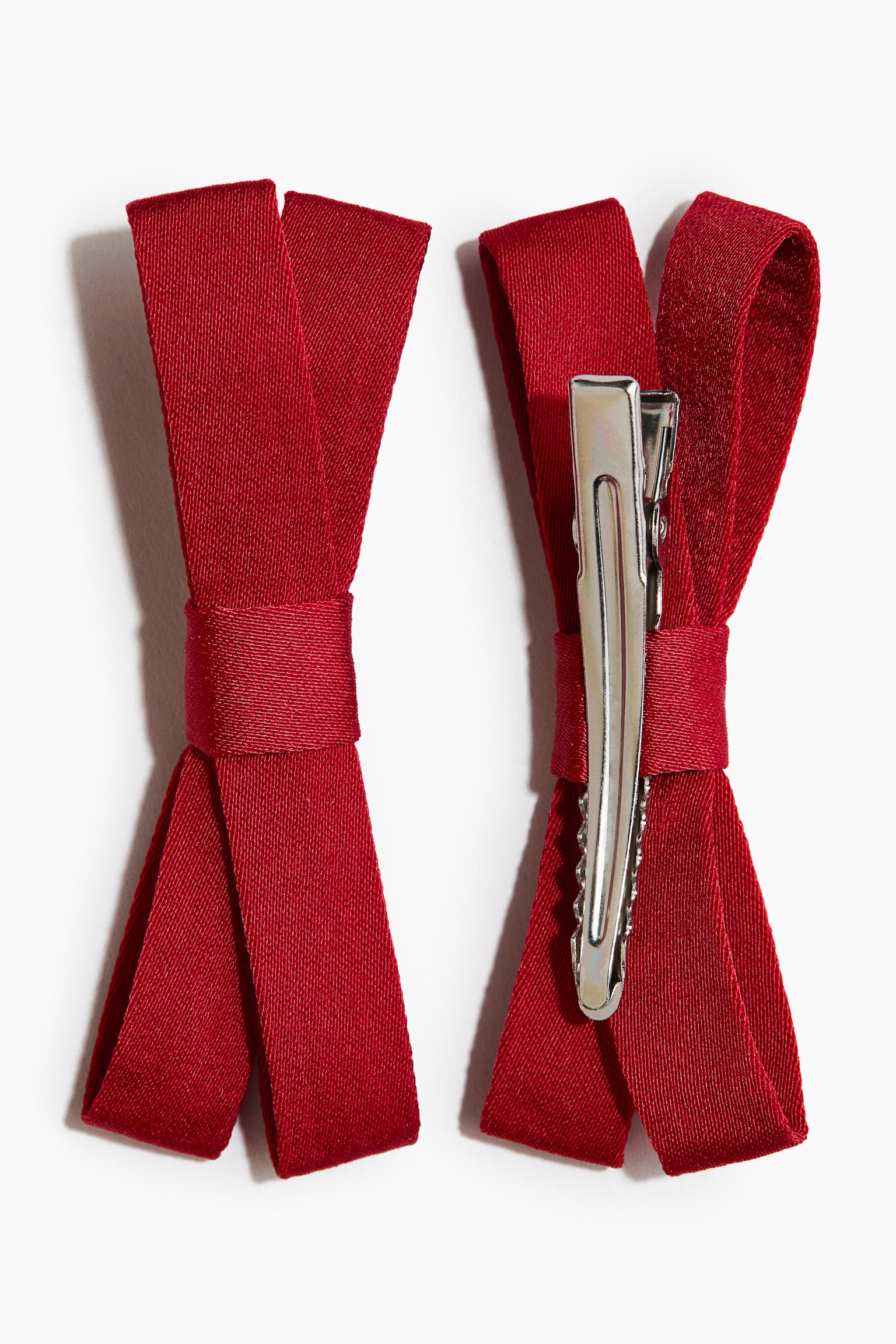 Аксессуары для волос H&M 2-Pack Bow Hair Clips, цвет: Красный — фото 2