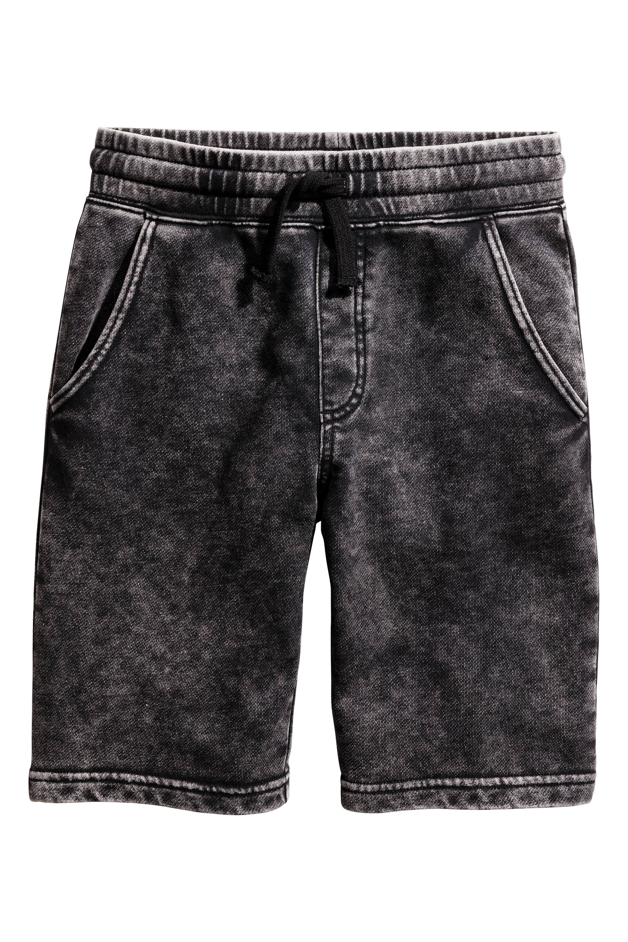 View larger image: Sweatshirt shorts - Black washed out - Kids | H&M GB 1