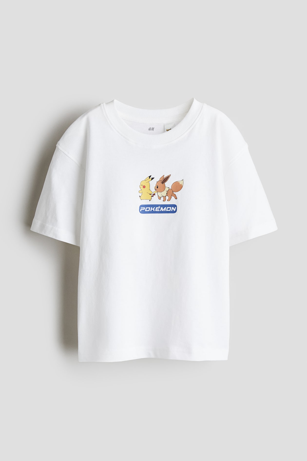 Oversized Print Tee - White/Pokémon - Kids | H&M AU