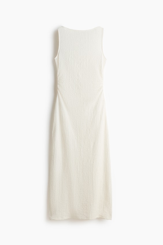 Женские платья H&M Crinkled Boat-Neck Dress