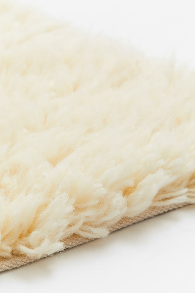 Tufted wool-blend rug - Light beige - 3