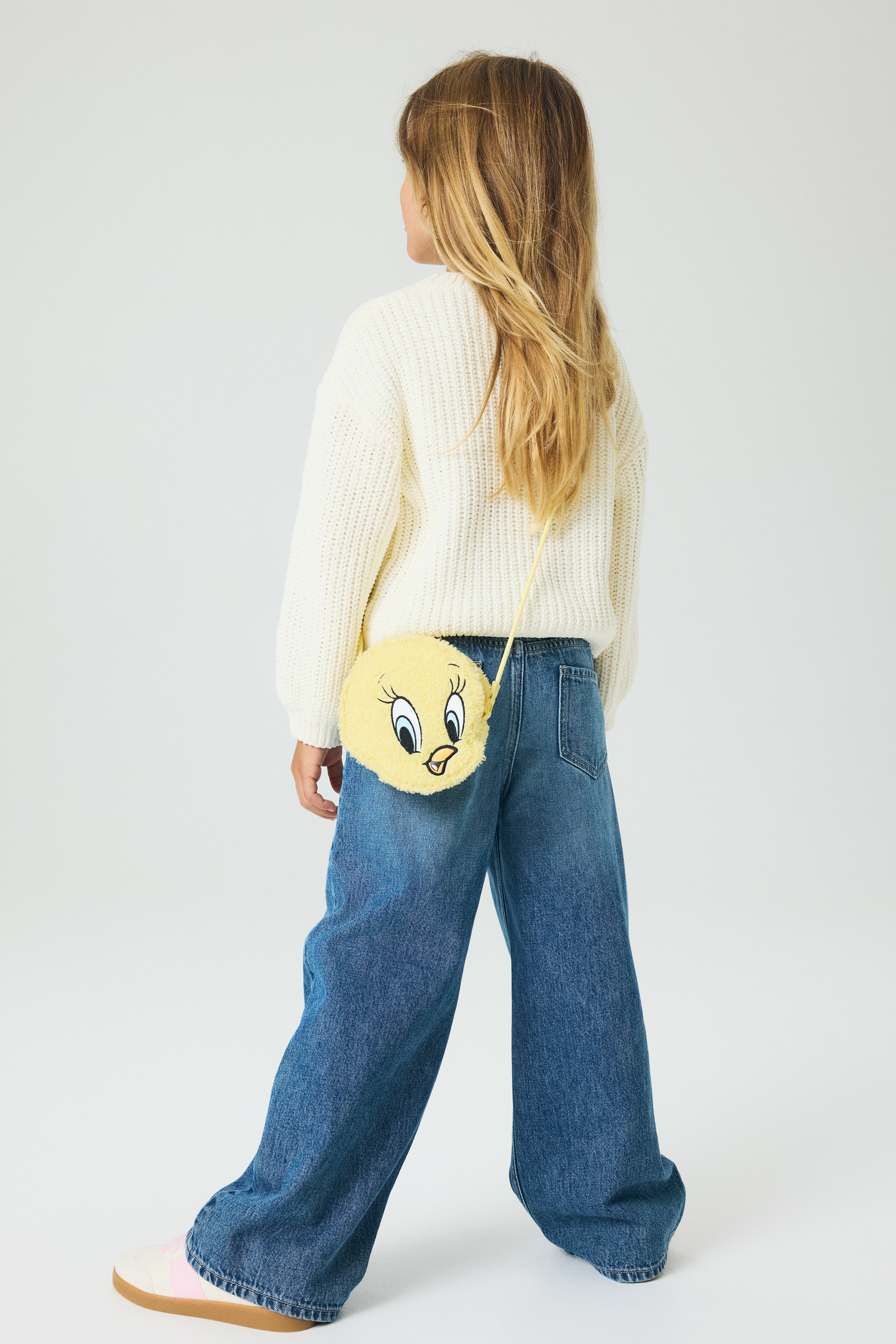 Dziewczynka - Puszysta torebka crossbody Żółty/Zwariowane melodie  - H&M