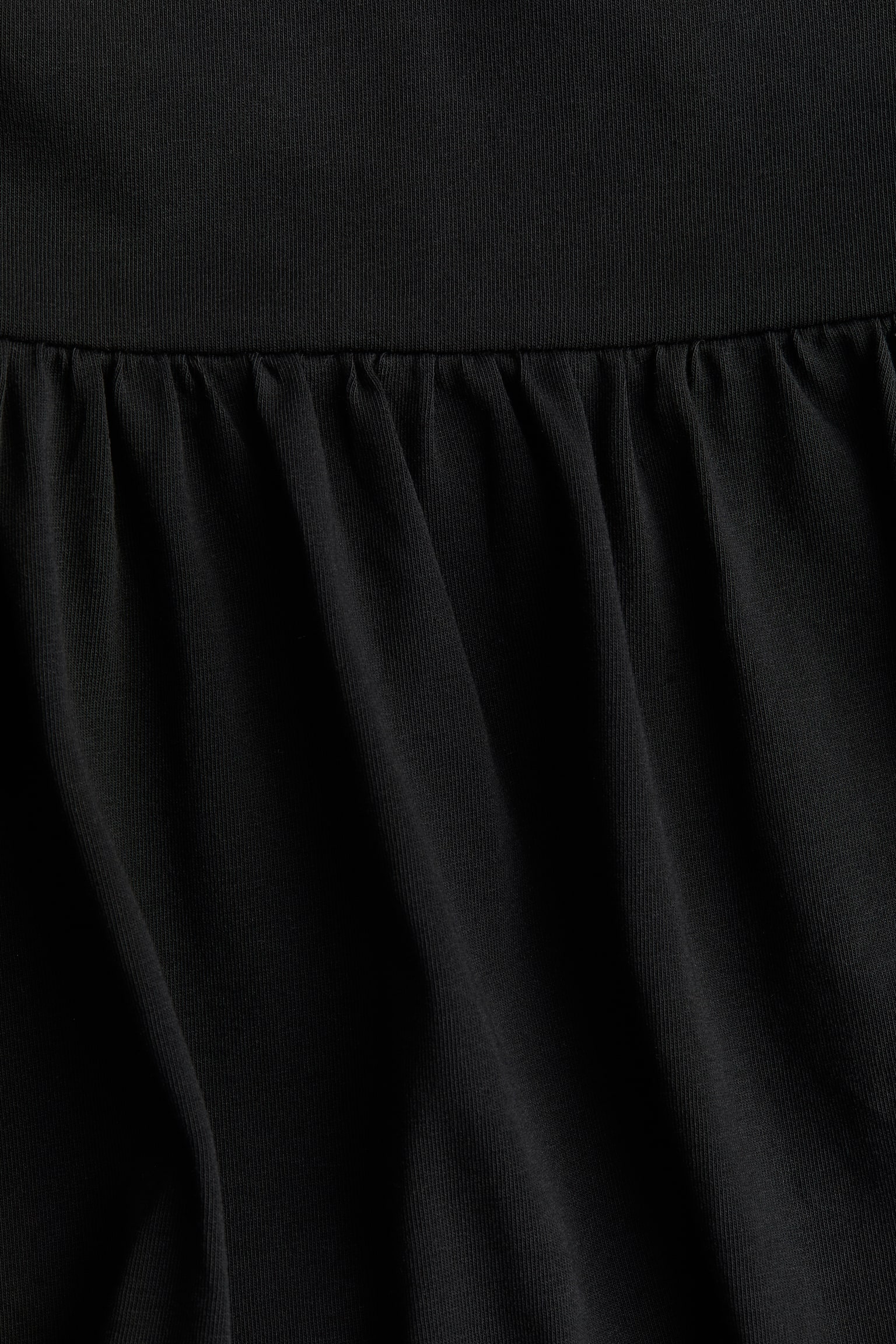 Bubble-hem skirt - Black/White - 4