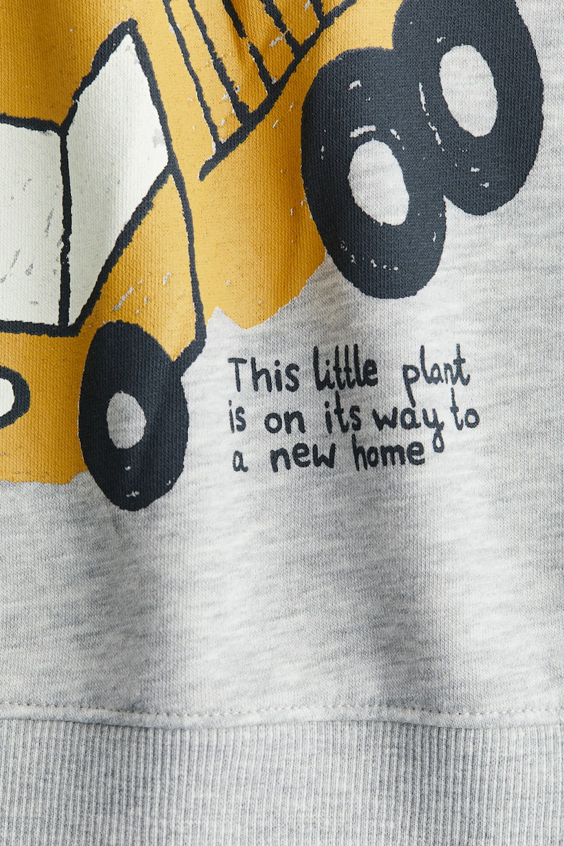 Grey marl/Grow Sweatshirt for kids | H&M GB