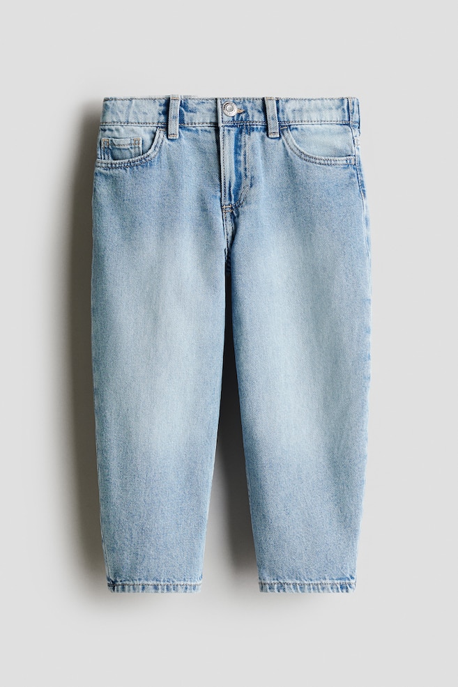 Loose-Fit Barrel Jeans - Light denim blue - 1