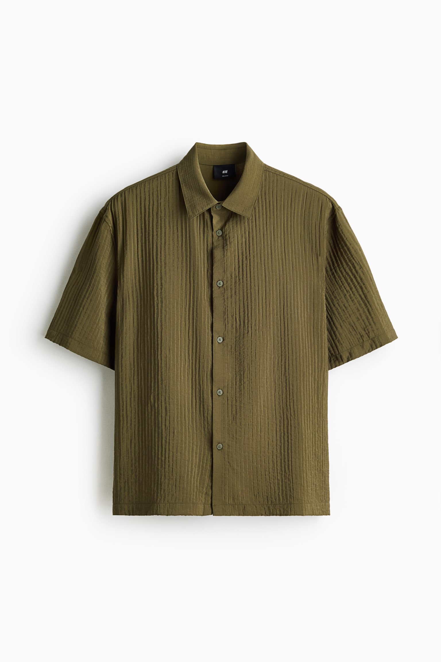 Relaxed Fit Shirt-Khaki green - 1