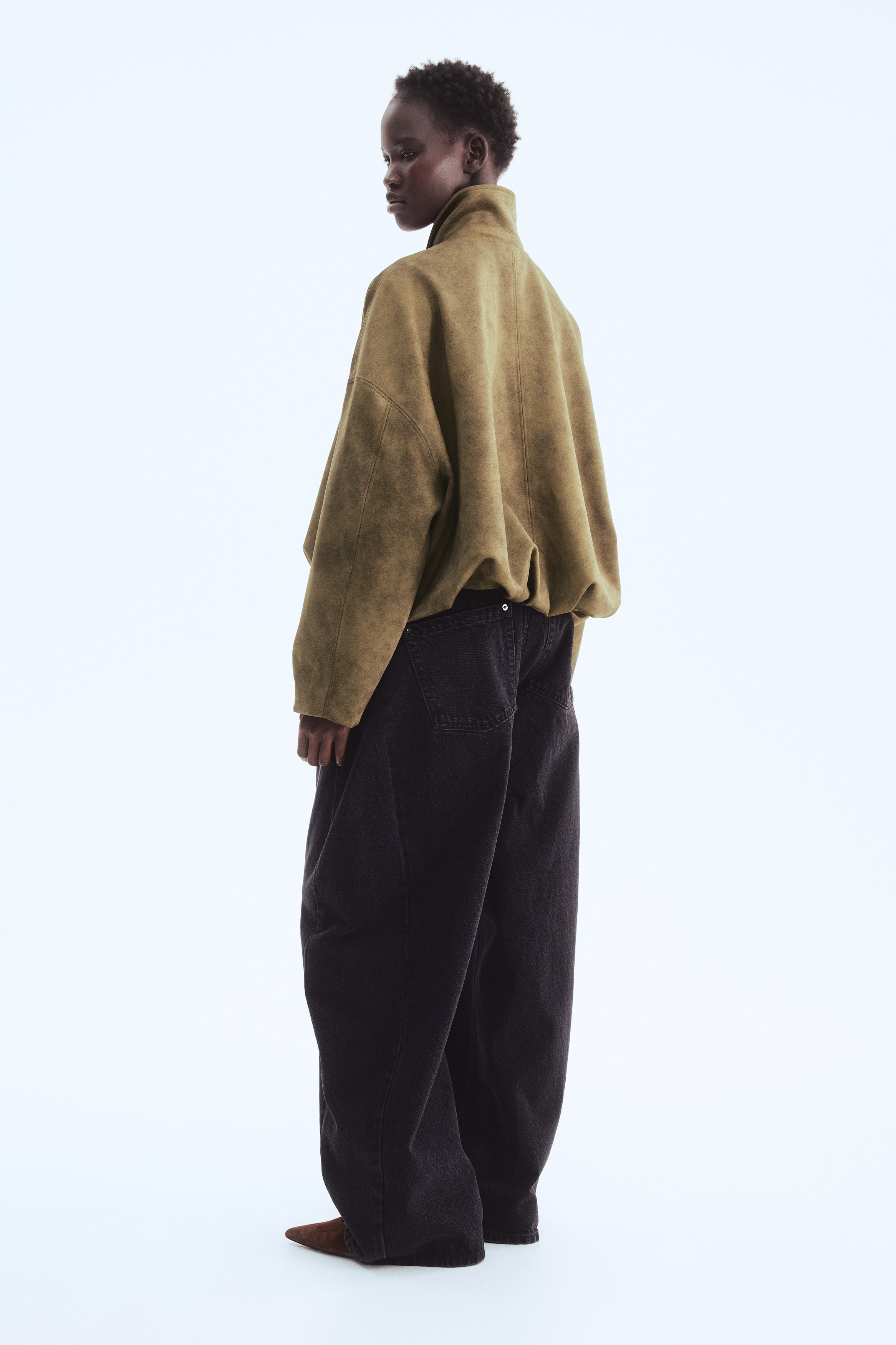 バブルヘムジャケット クリーム　M バブルヘムジャケット - クリーム - レディース | H&M JP