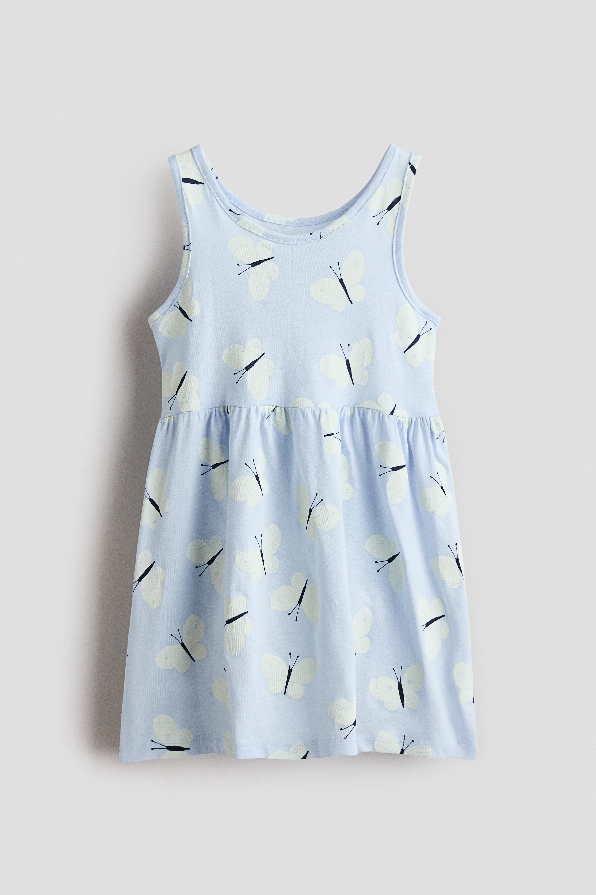 h&m girls dresses Blue Floral Midi Cotton Casual Dress: Carmen Blue Floral / XSmall main image 0