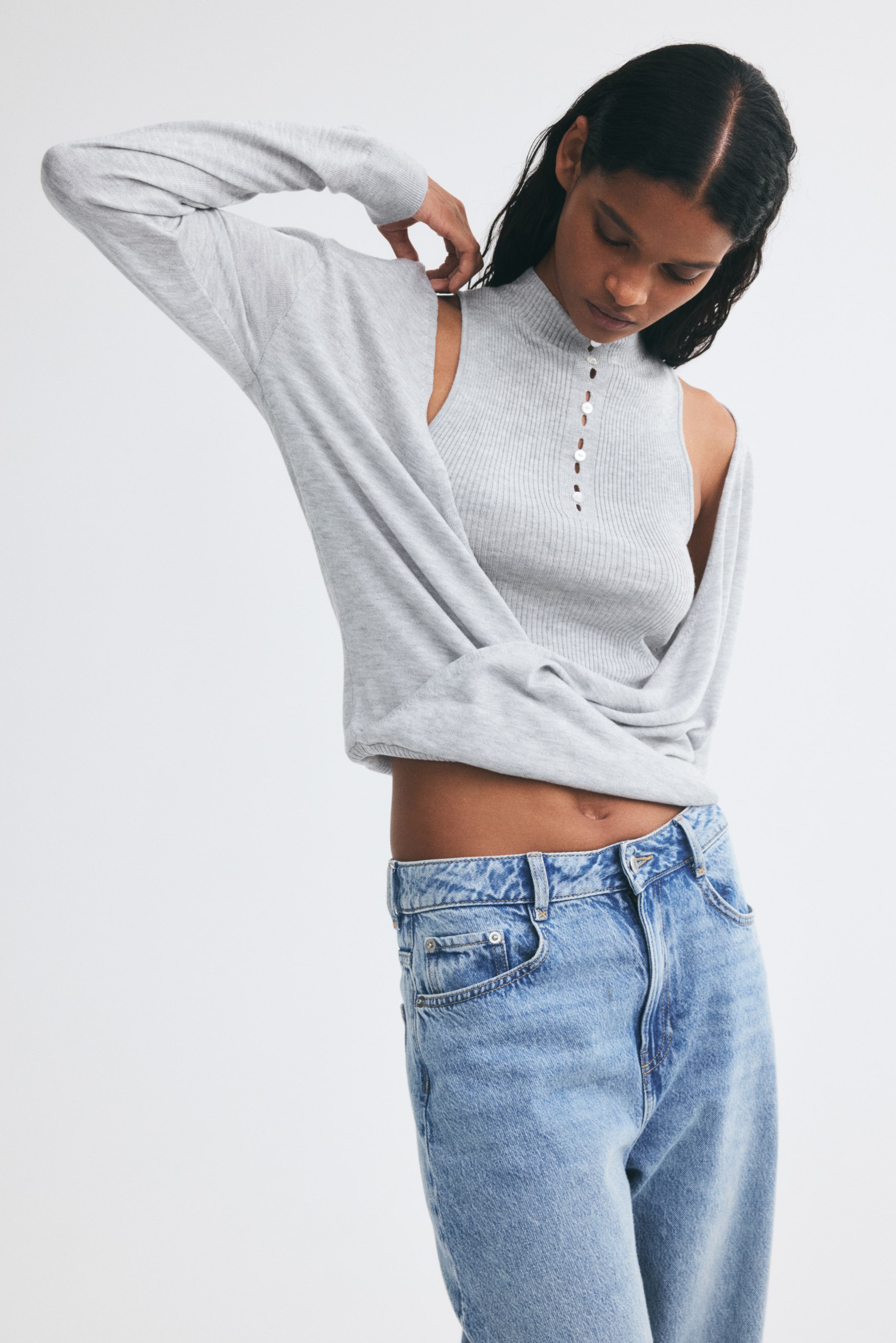 Haut superposé en tricot
