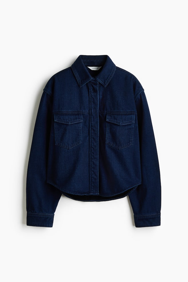 Denim shirt - Dark denim blue - 1