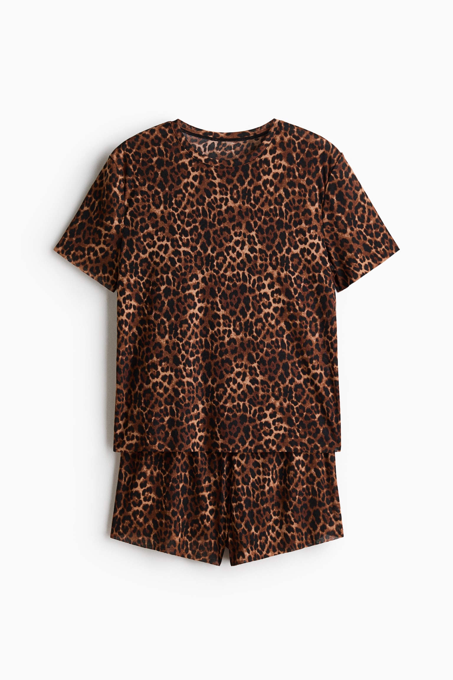 Printed Pajamas - Brown/leopard print - 1