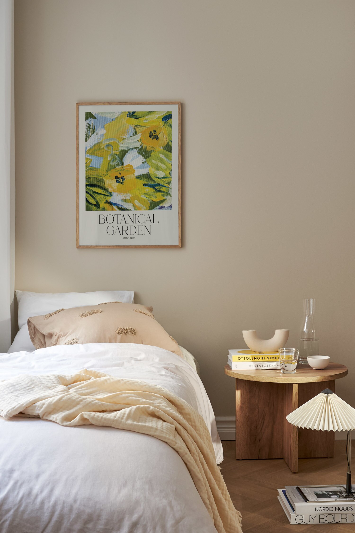Yellow Poppy Plakat-Grøn/gul