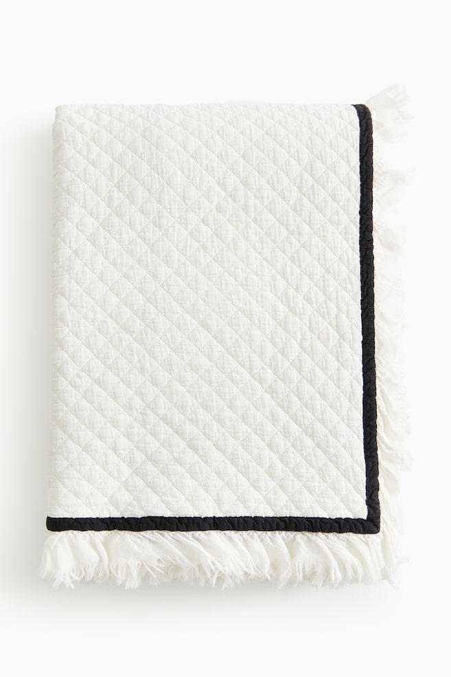Gesteppte Tagesdecke - Weiß - 1
