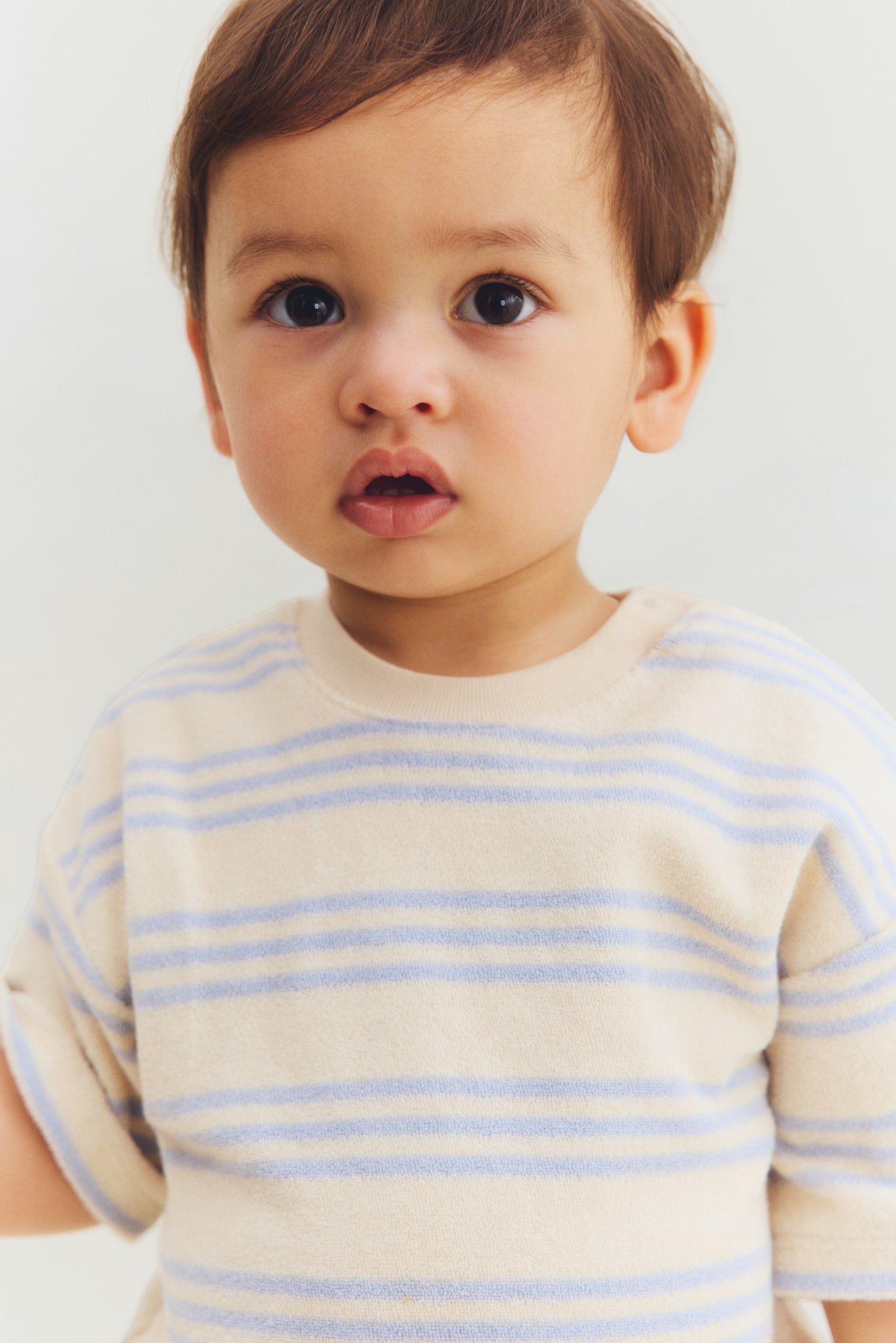 Set 2 pezzi in spugna - Giallo/blu righe/Giallo/Jus d'citron - 3