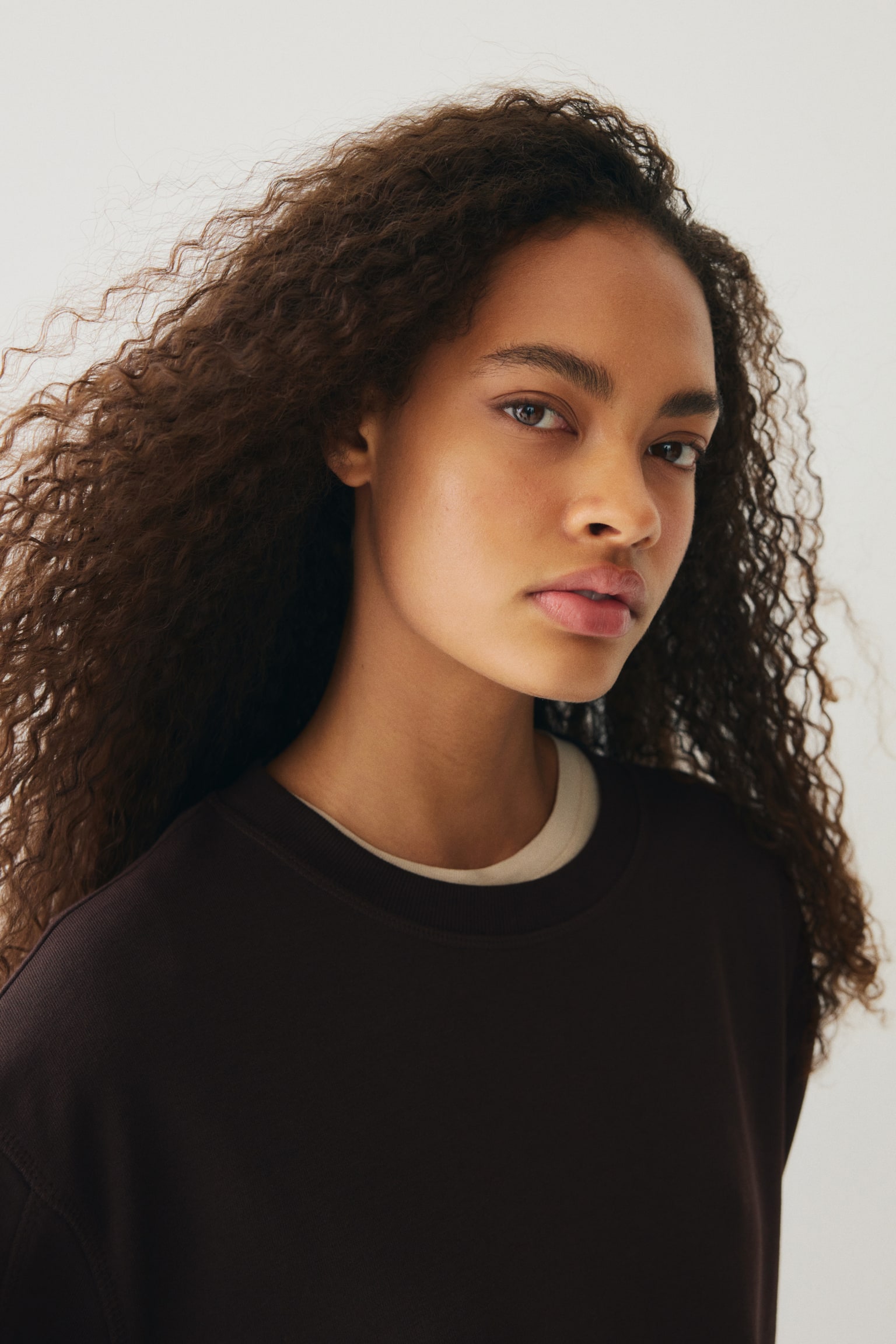 Sweatshirt dress - Dark brown/Light grey marl/Black/Light blue - 5