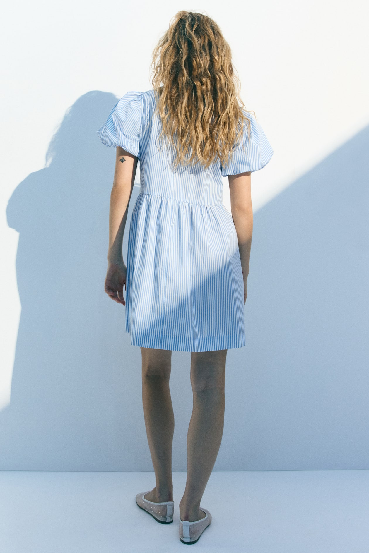 Tie-Front Poplin Dress - image 5