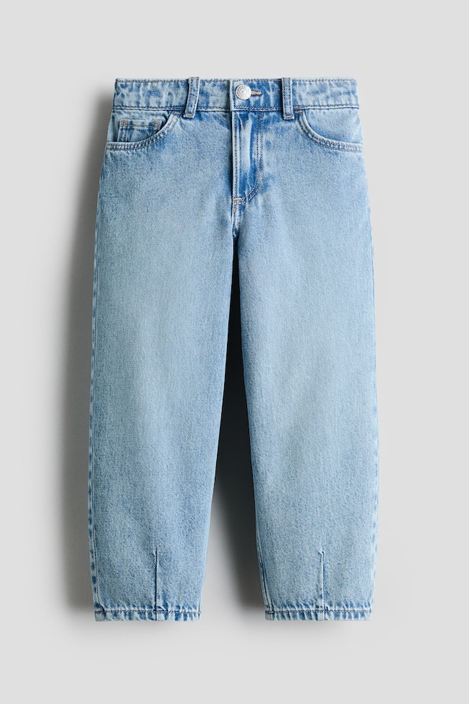 Loose-Fit Barrel Jeans - Light denim blue/Denim blue - 1