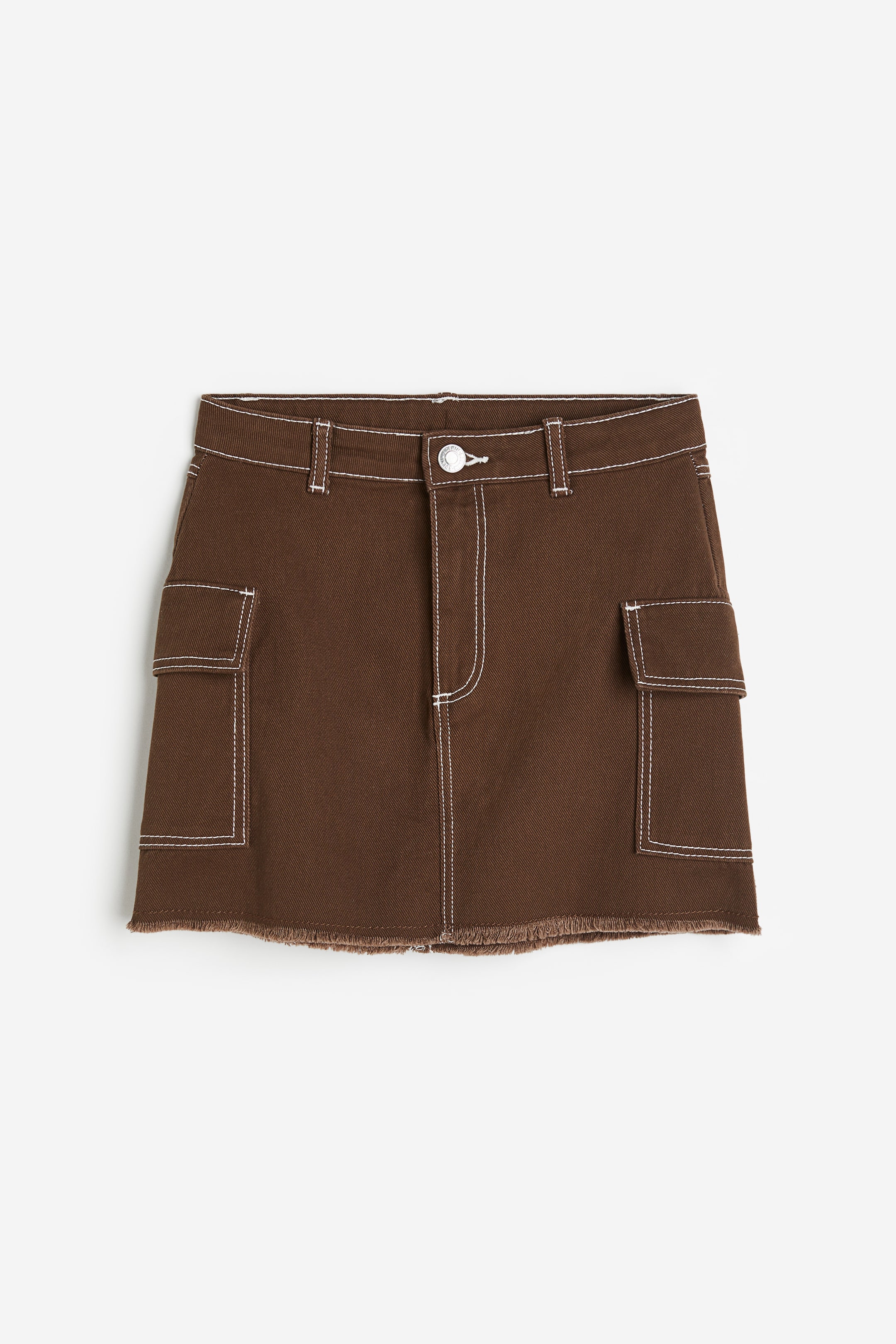 Twill Cargo Skirt