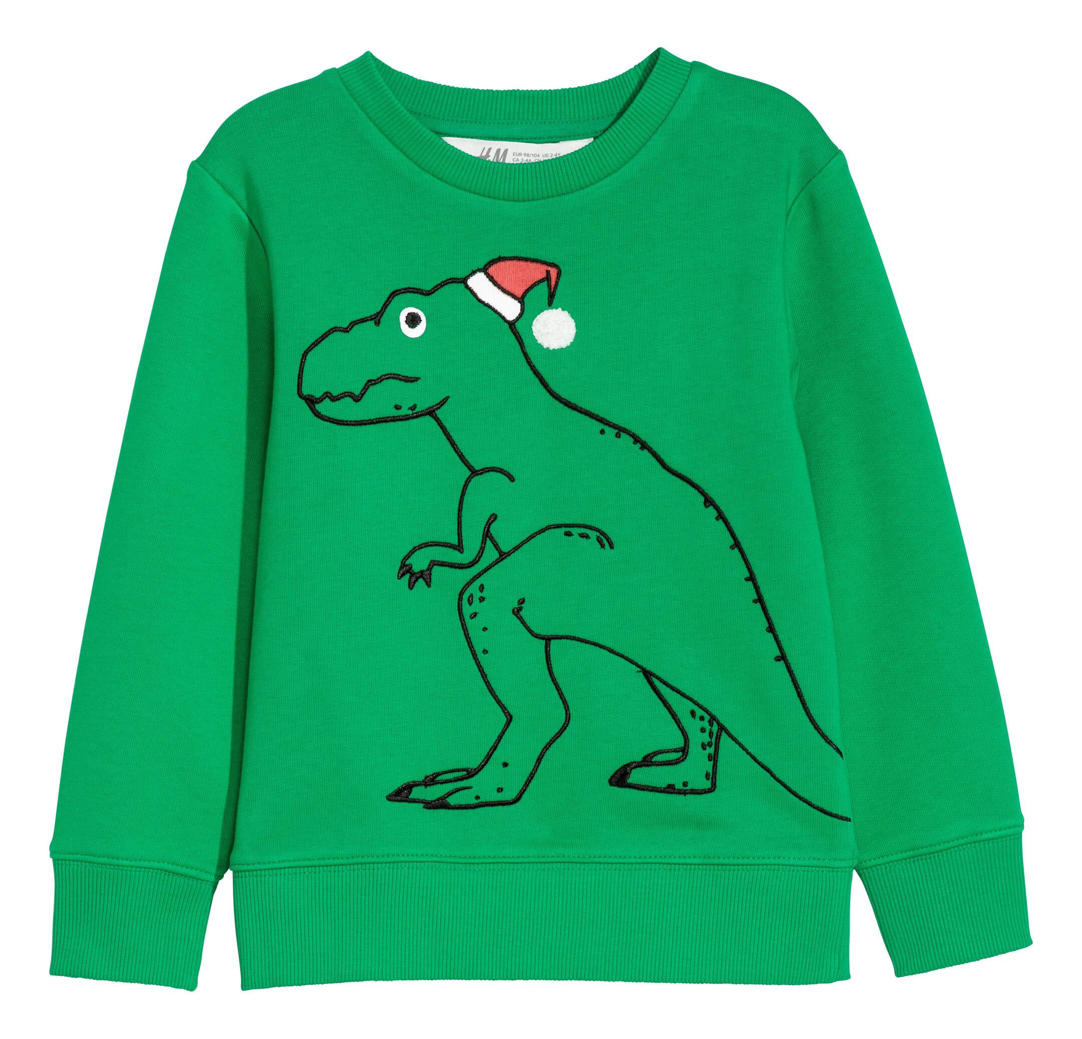 View larger image: Printed sweatshirt - Green - Kids | H&M GB 1