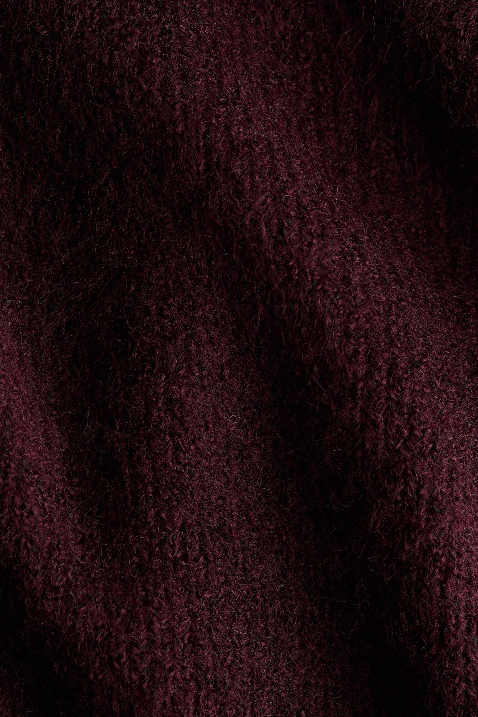 Off-the-shoulder jumper - Burgundy/Dark red/White/Black/Grey marl - 2