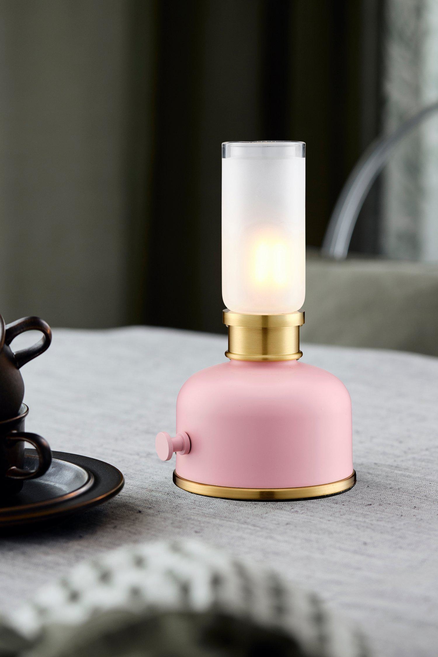 Rechargeable Table Lamp Frida 22cm - Rose/Orange/Beige/Vert