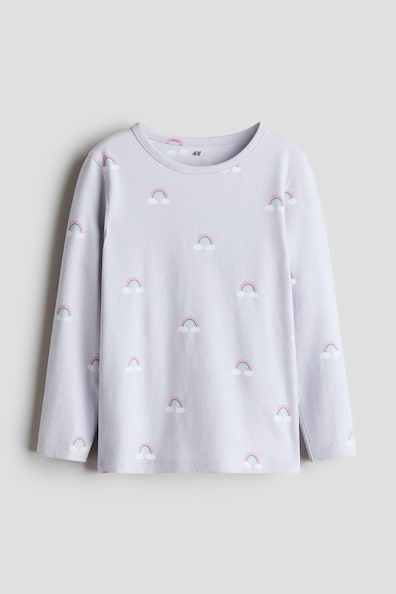 Printed cotton top